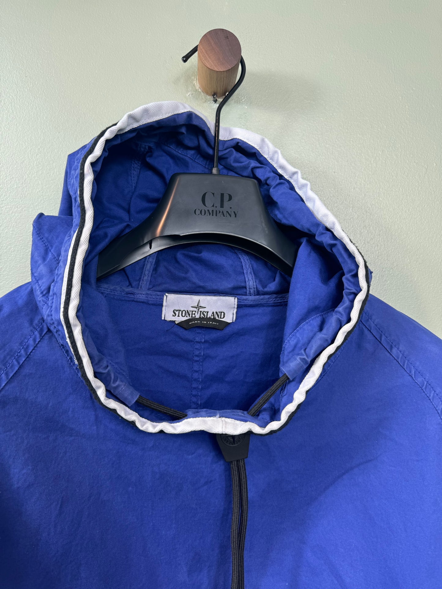 Stone Island Royal Blue Supima Cotton Twill Smock