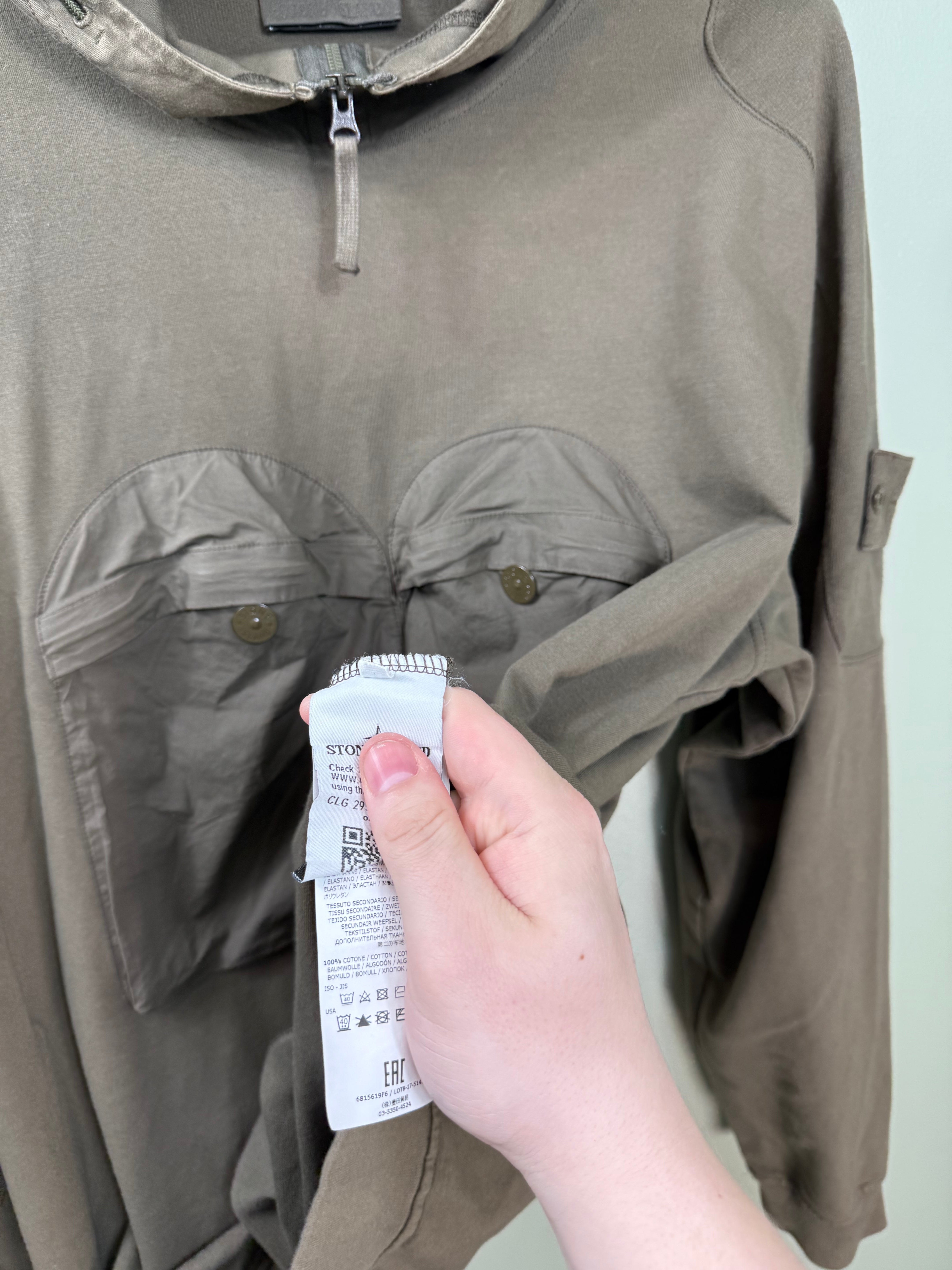 Stone Island Khaki Ghost Hoodie
