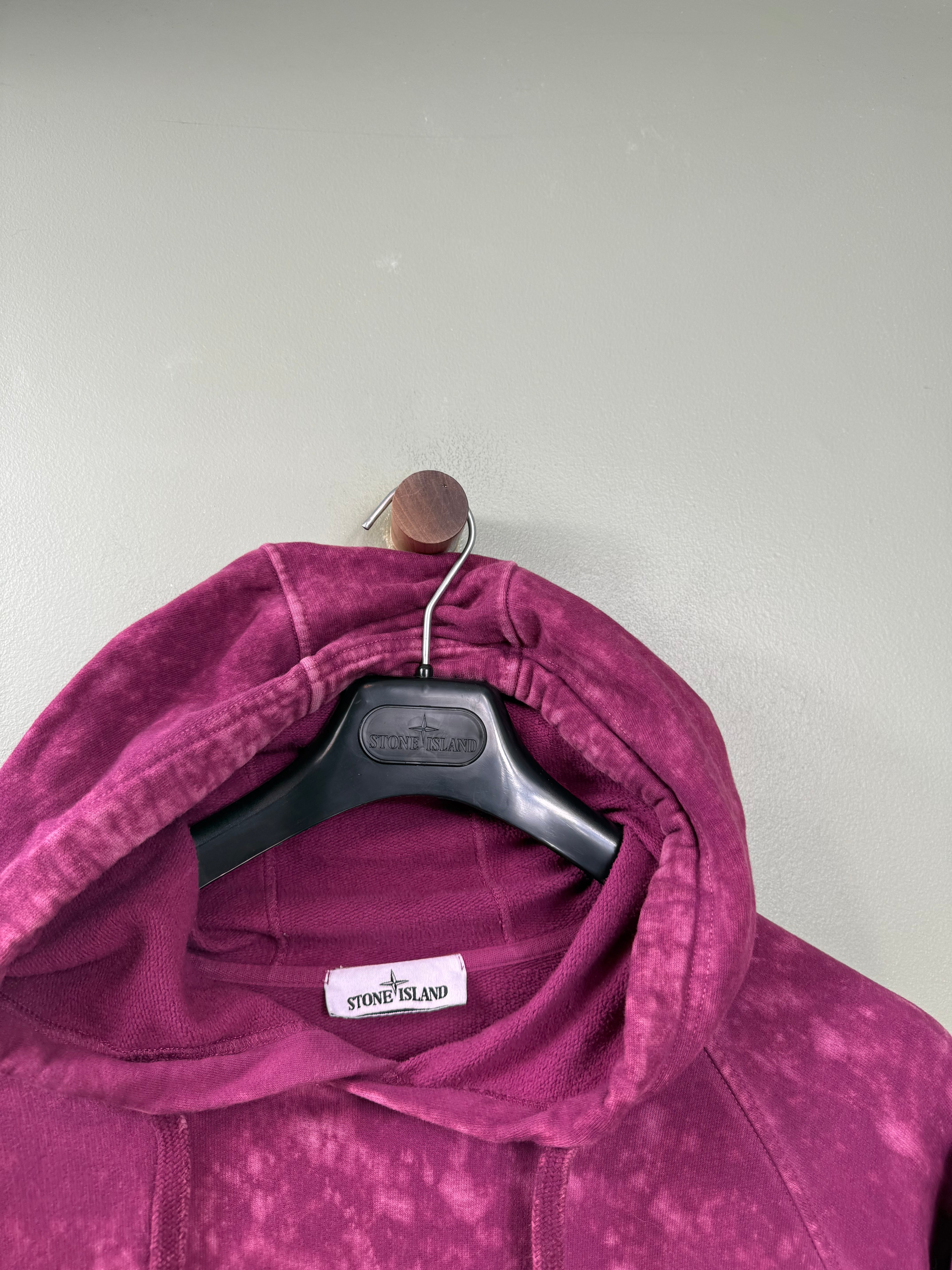 Stone Island Purple Ovo Dye Hoodie