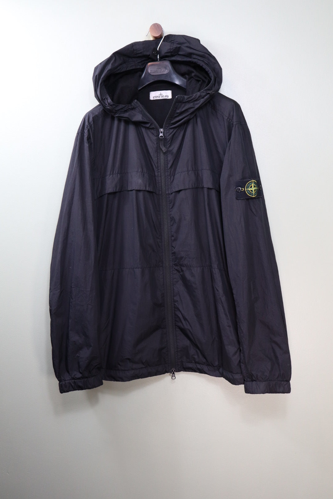 Stone Island Black Crinkle Reps Jacket