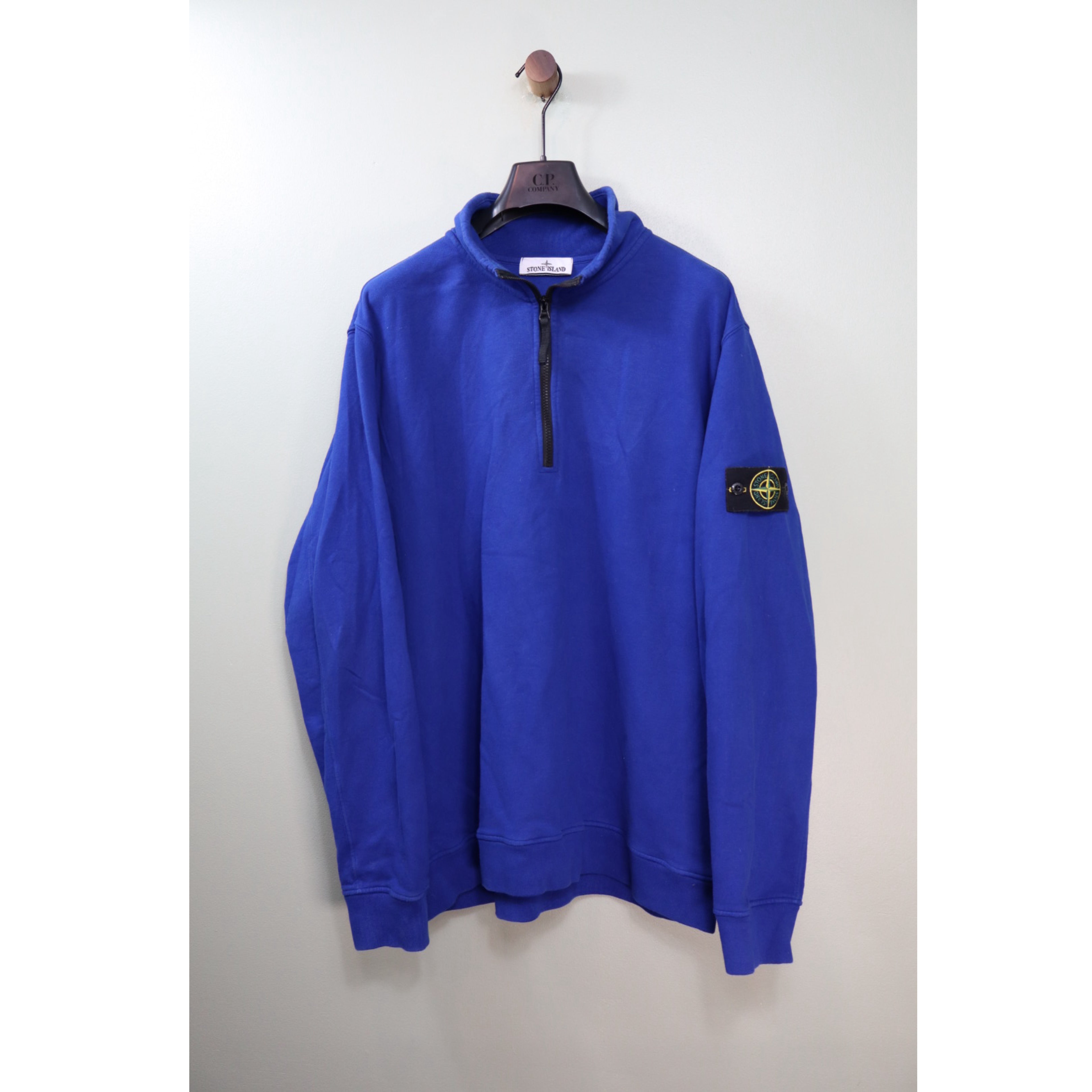 Stone Island Royal Blue 1/4 Zip Jumper