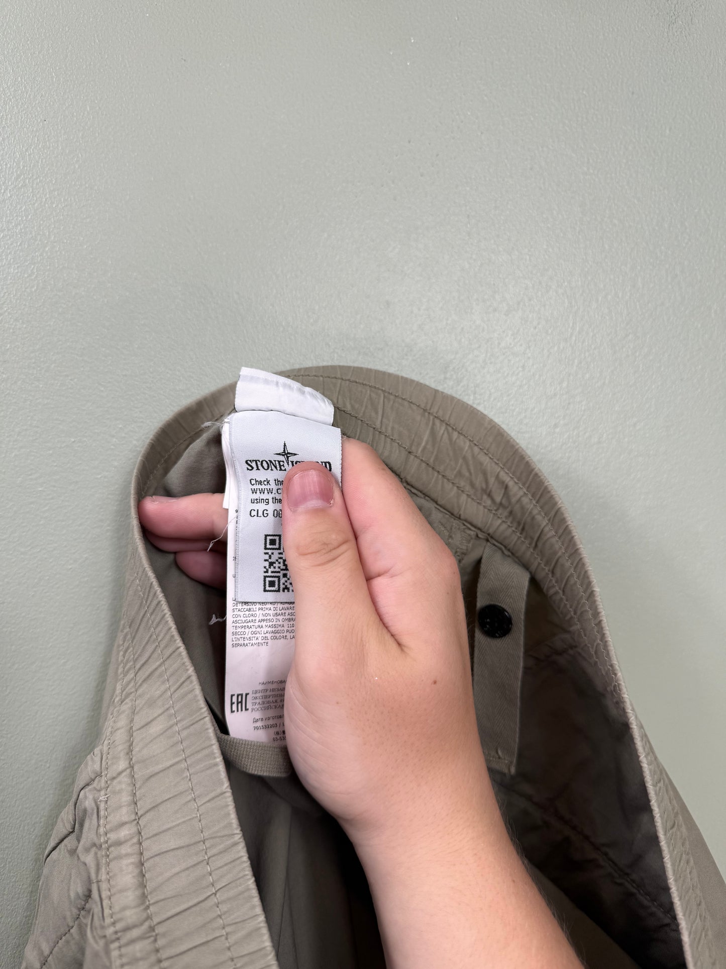 Stone Island Khaki RE-T Cargo Bottoms