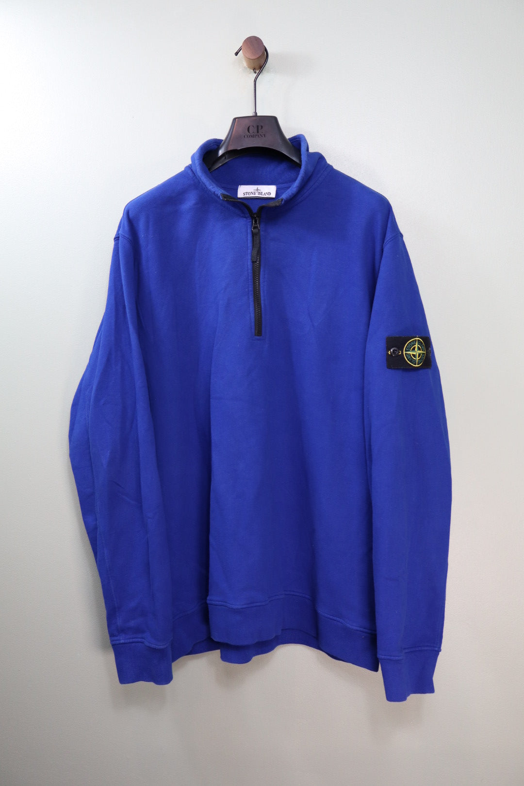 Stone Island Royal Blue 1/4 Zip Jumper