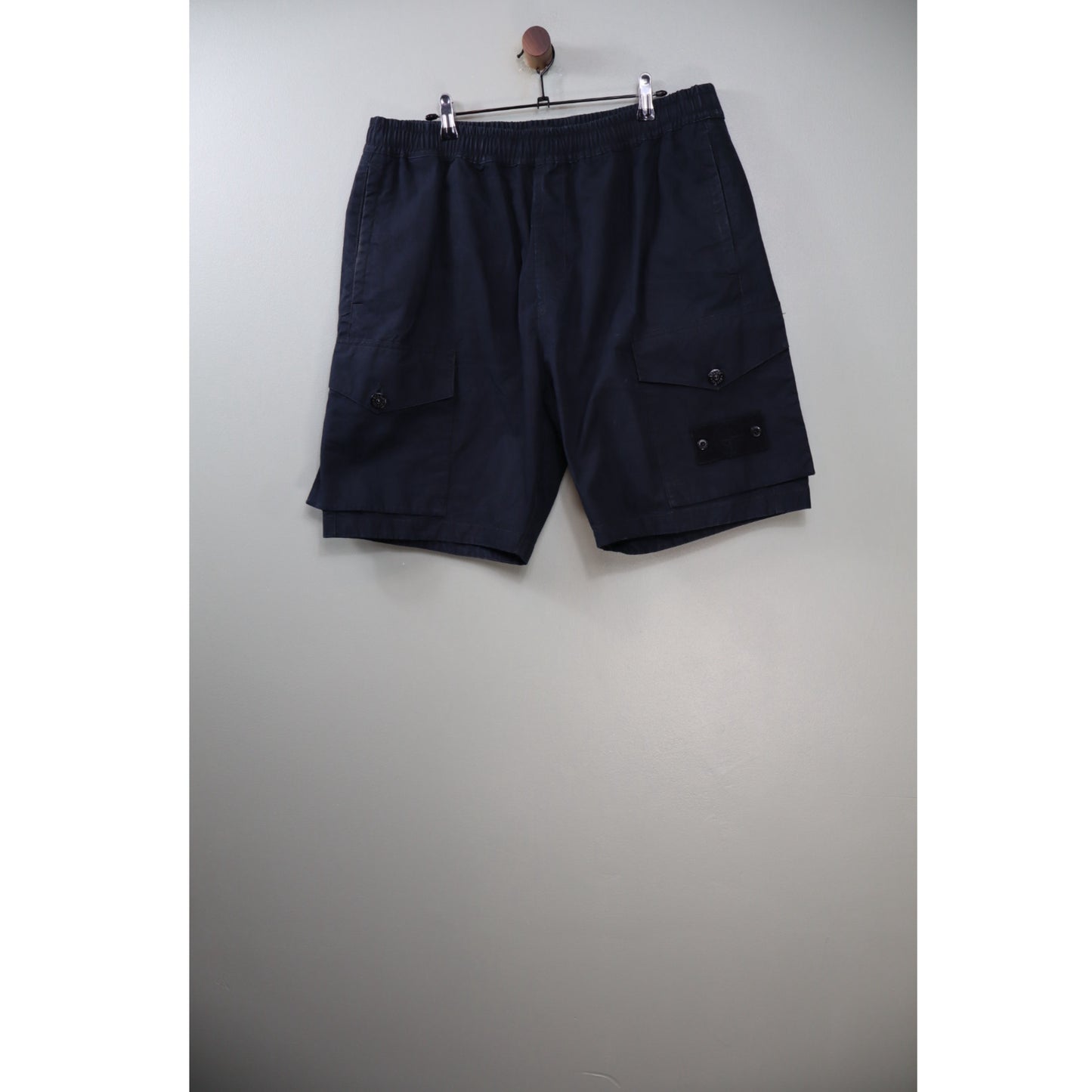 Stone Island Black CO Ghost Cargo Shorts