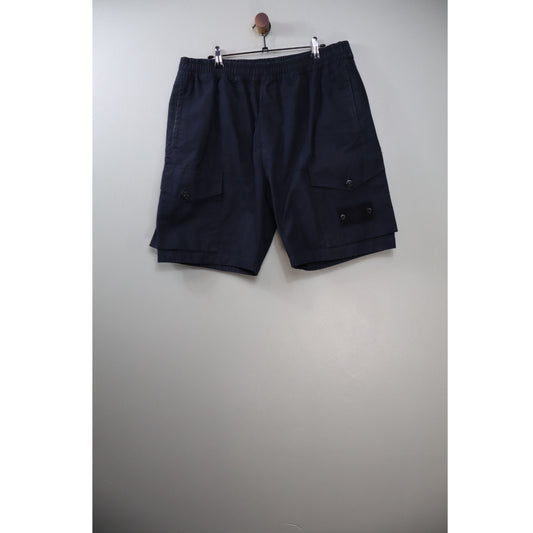 Stone Island Black CO Ghost Cargo Shorts