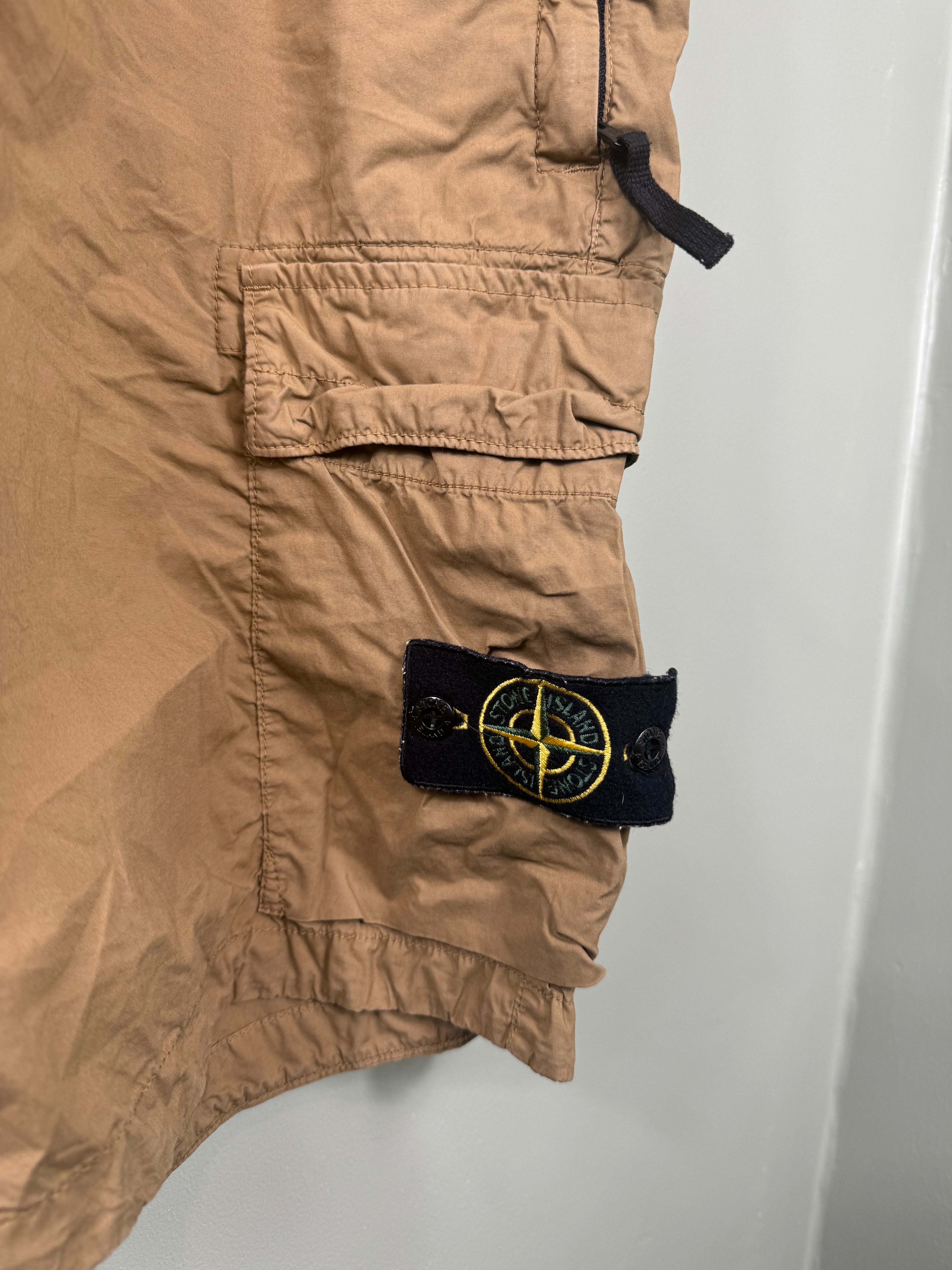 Stone Island Khaki SL Cargo Shorts