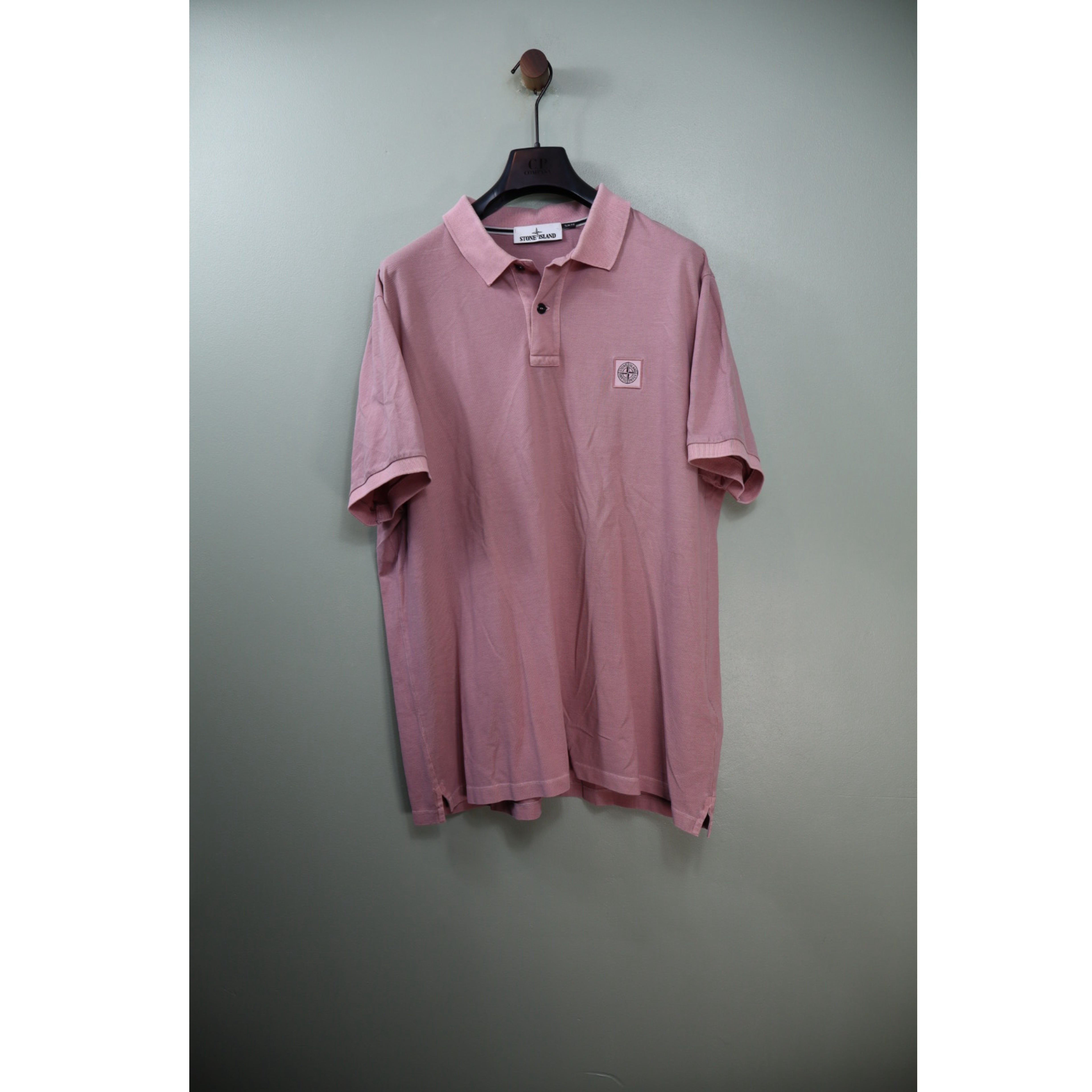 Stone Island Pink Slim Fit Polo