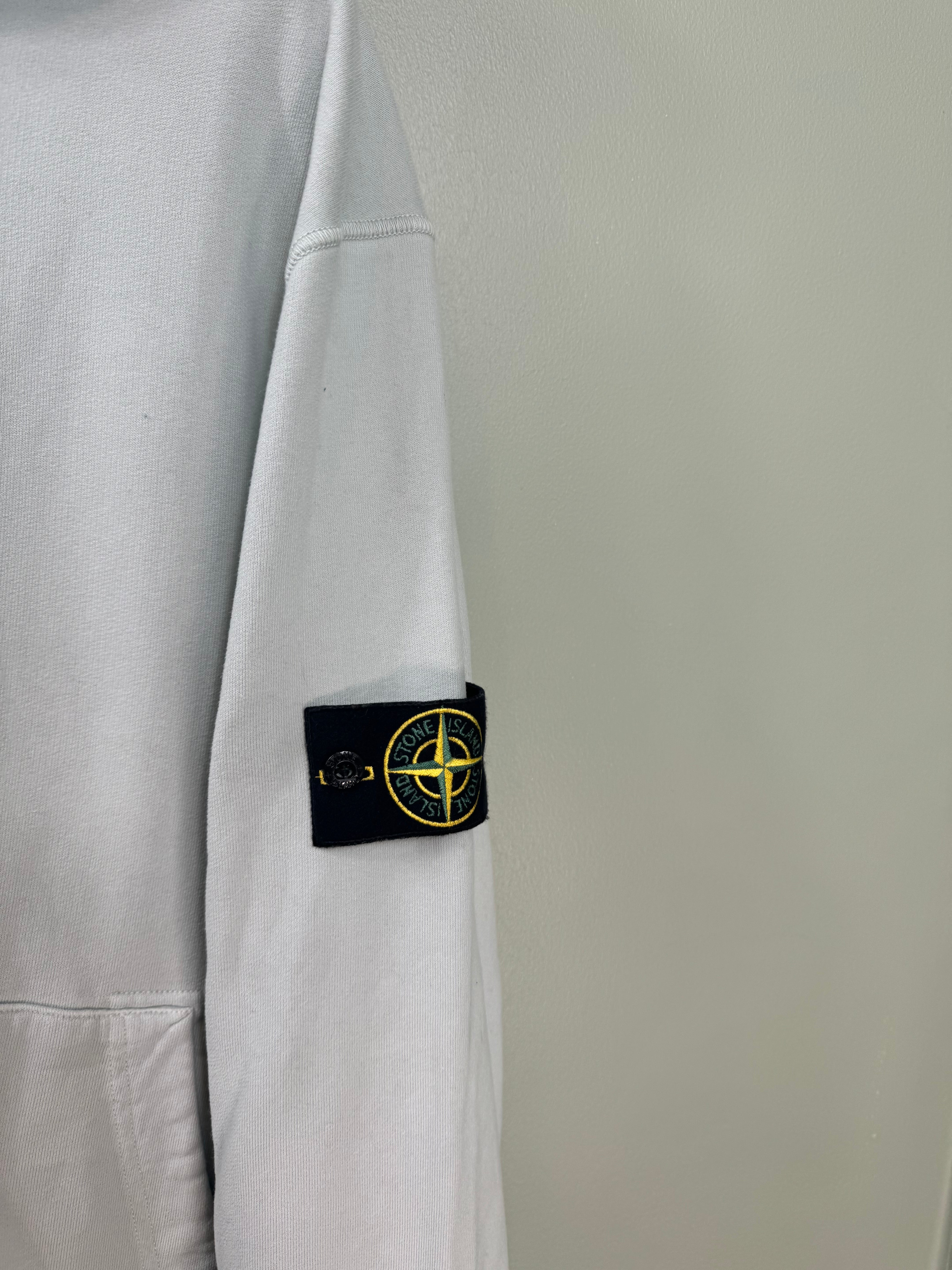 Stone Island Grey Zipped Hoodie