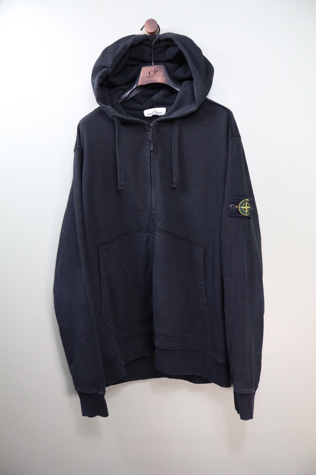 Stone Island Black Zipped Hoodie