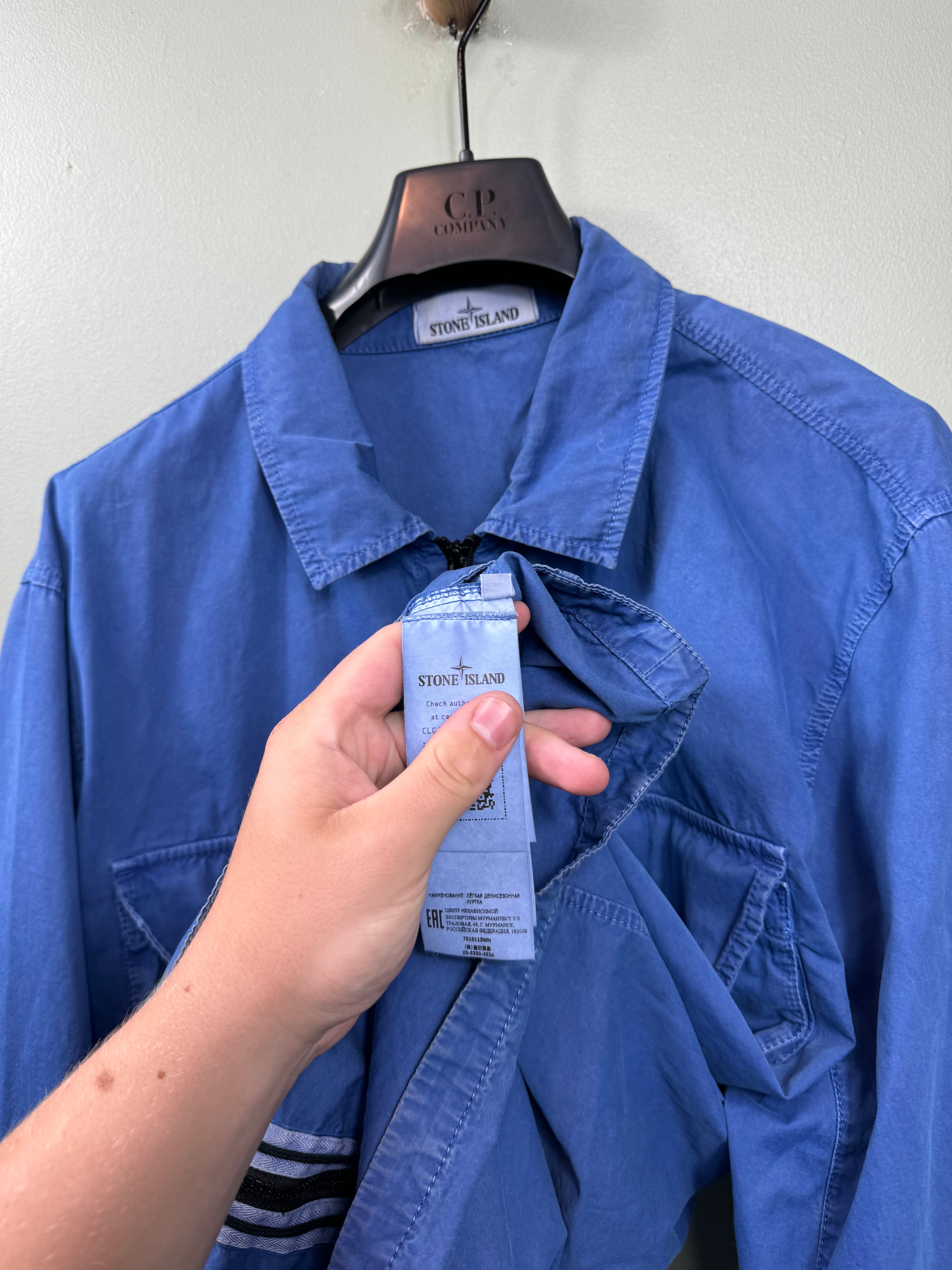 Stone Island Blue Overshirt
