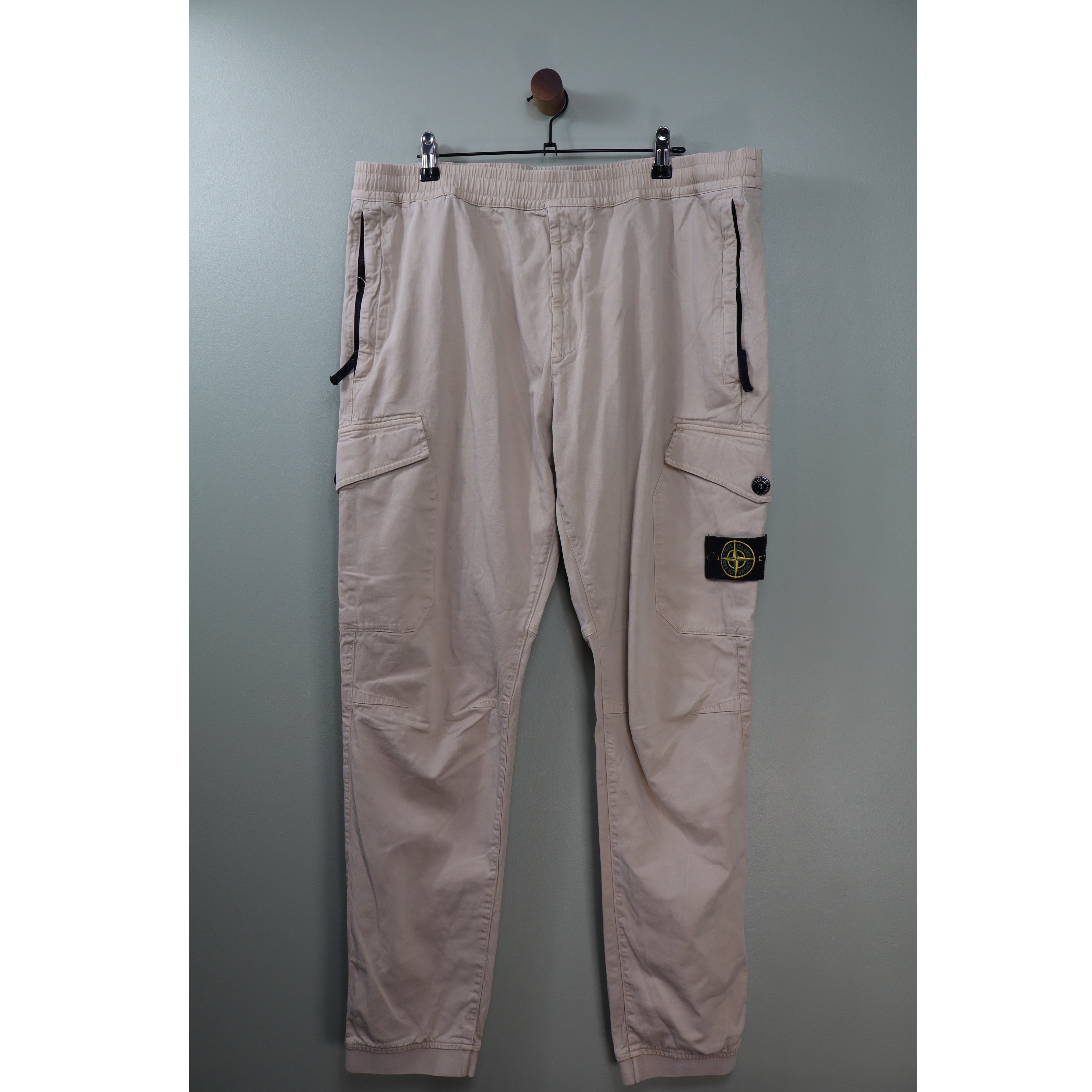 Stone Island Beige RE-T Cargo Bottoms