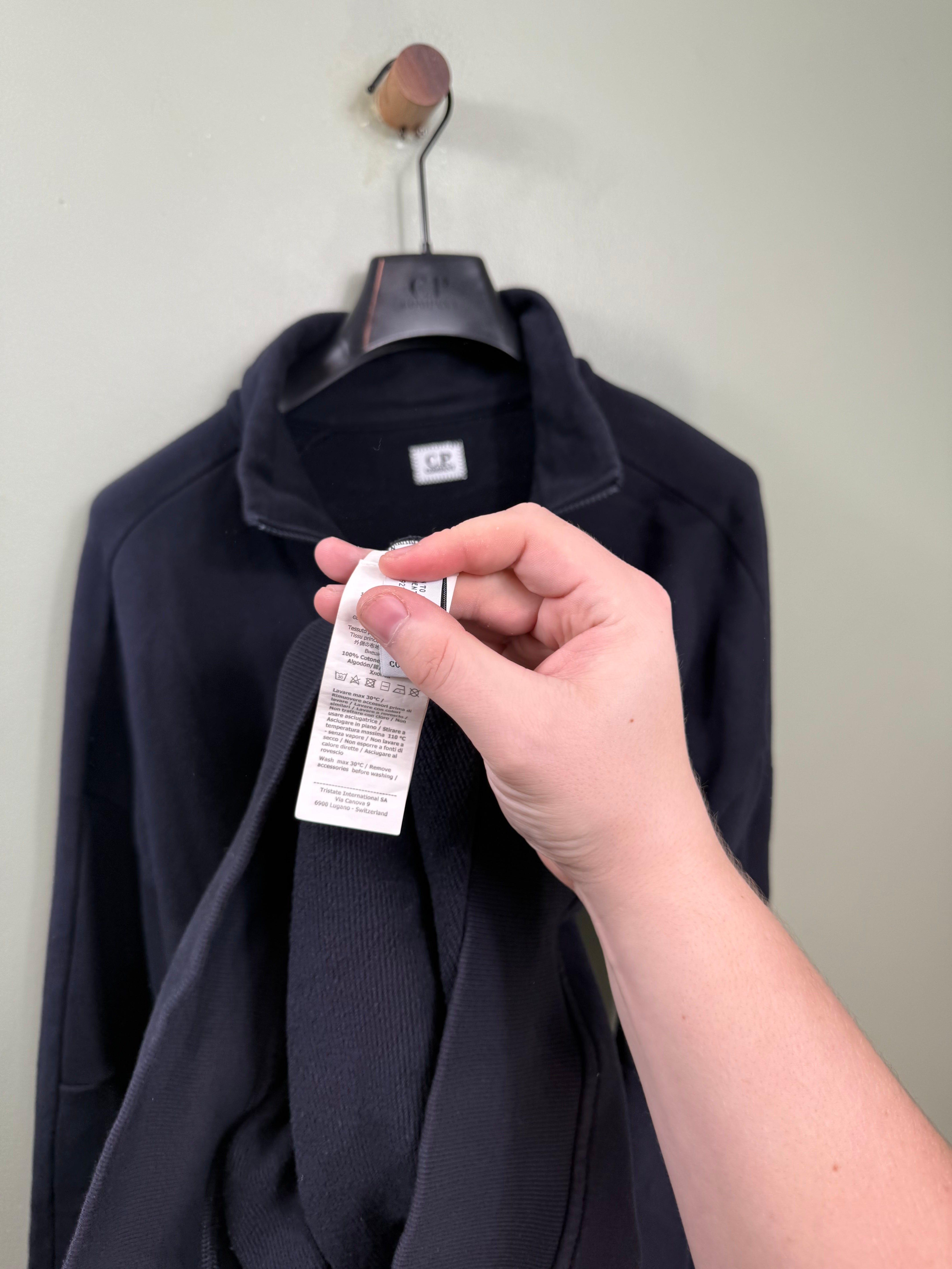 C.P. Company Navy 1/4 Zip Jumper