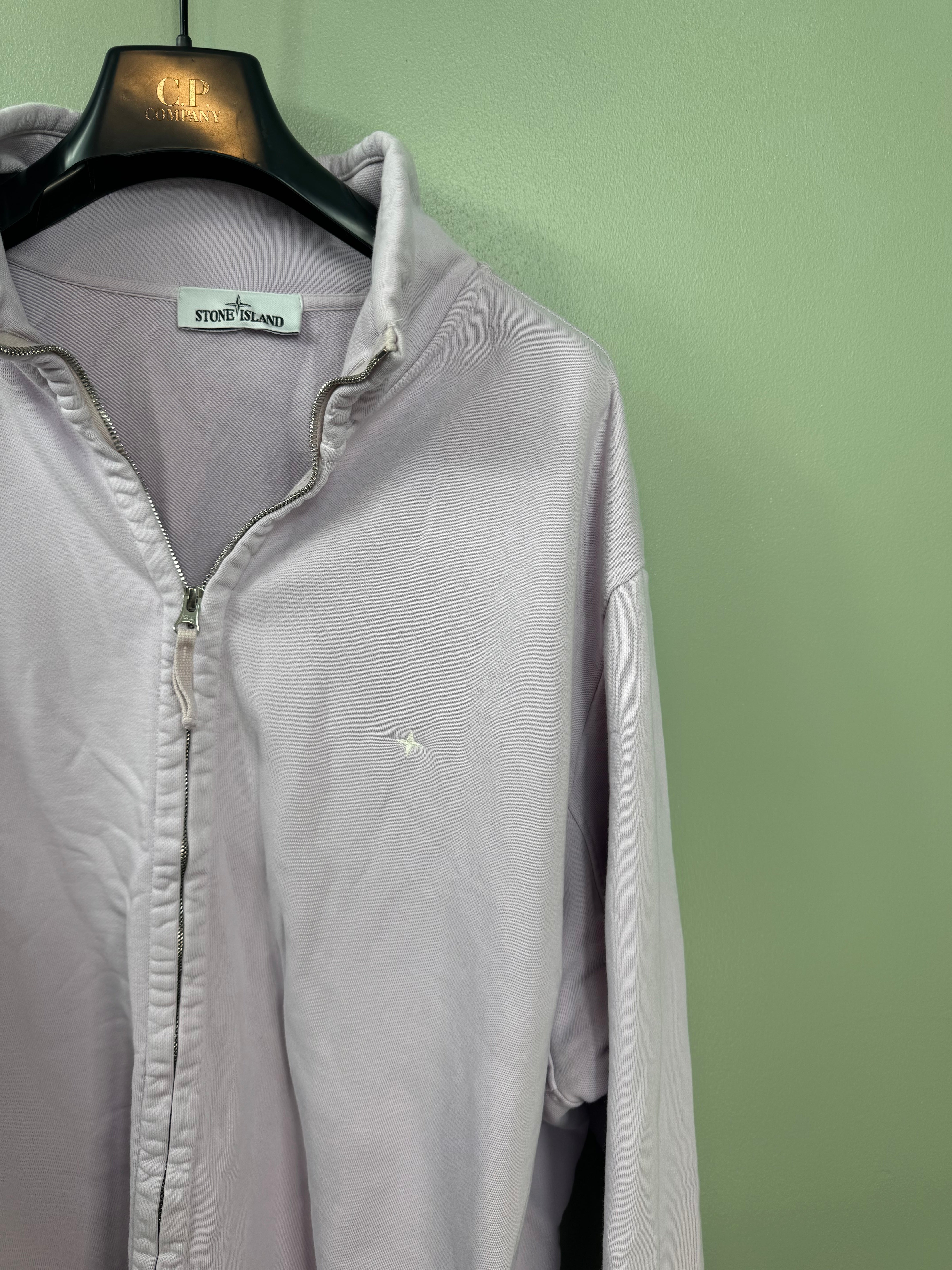 Stone Island Pink Zip Jumper