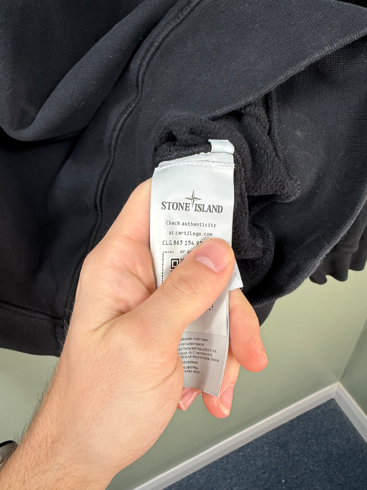 Stone Island Black Jumper