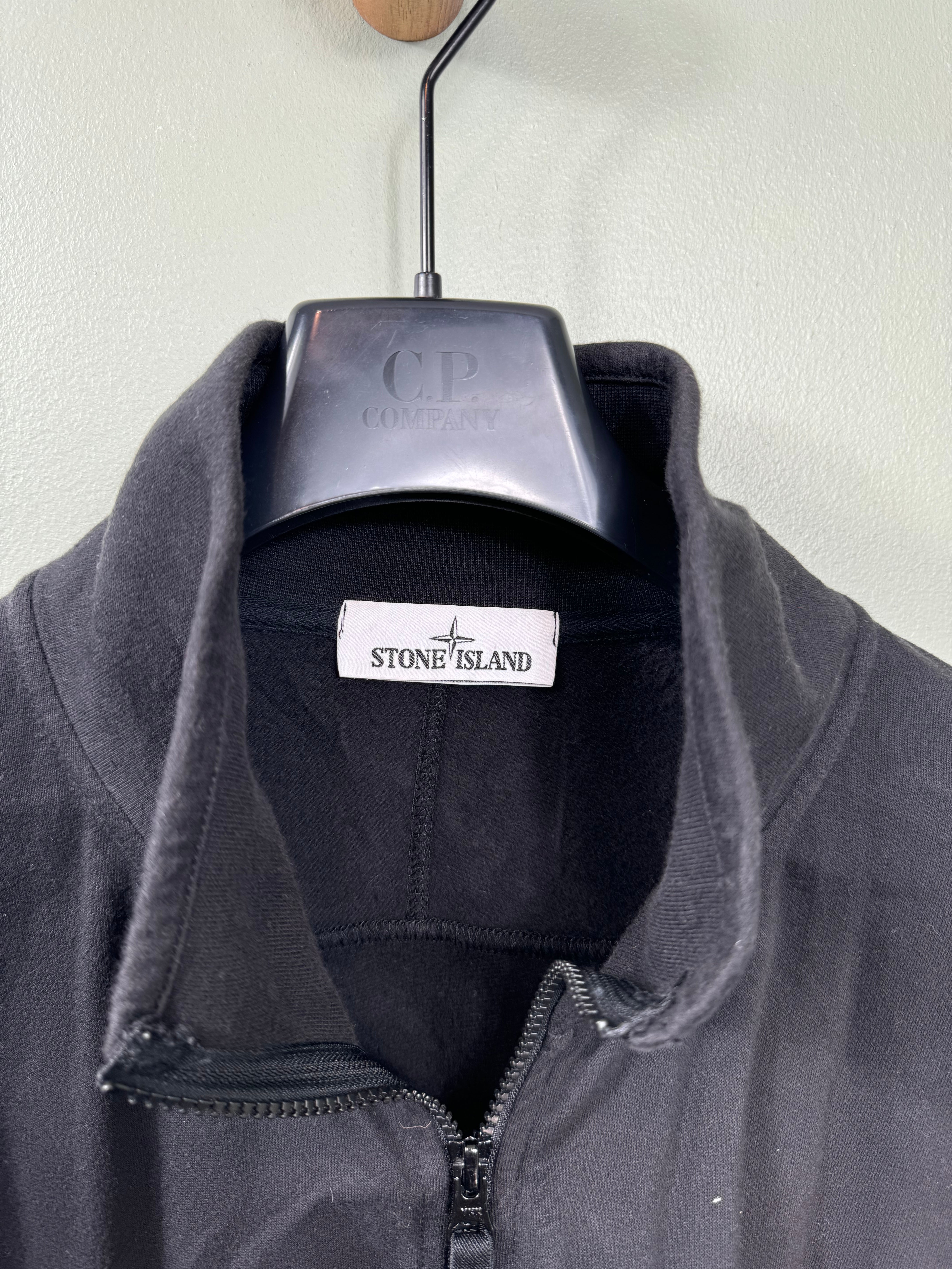 Stone Island Black Zipped Jumper