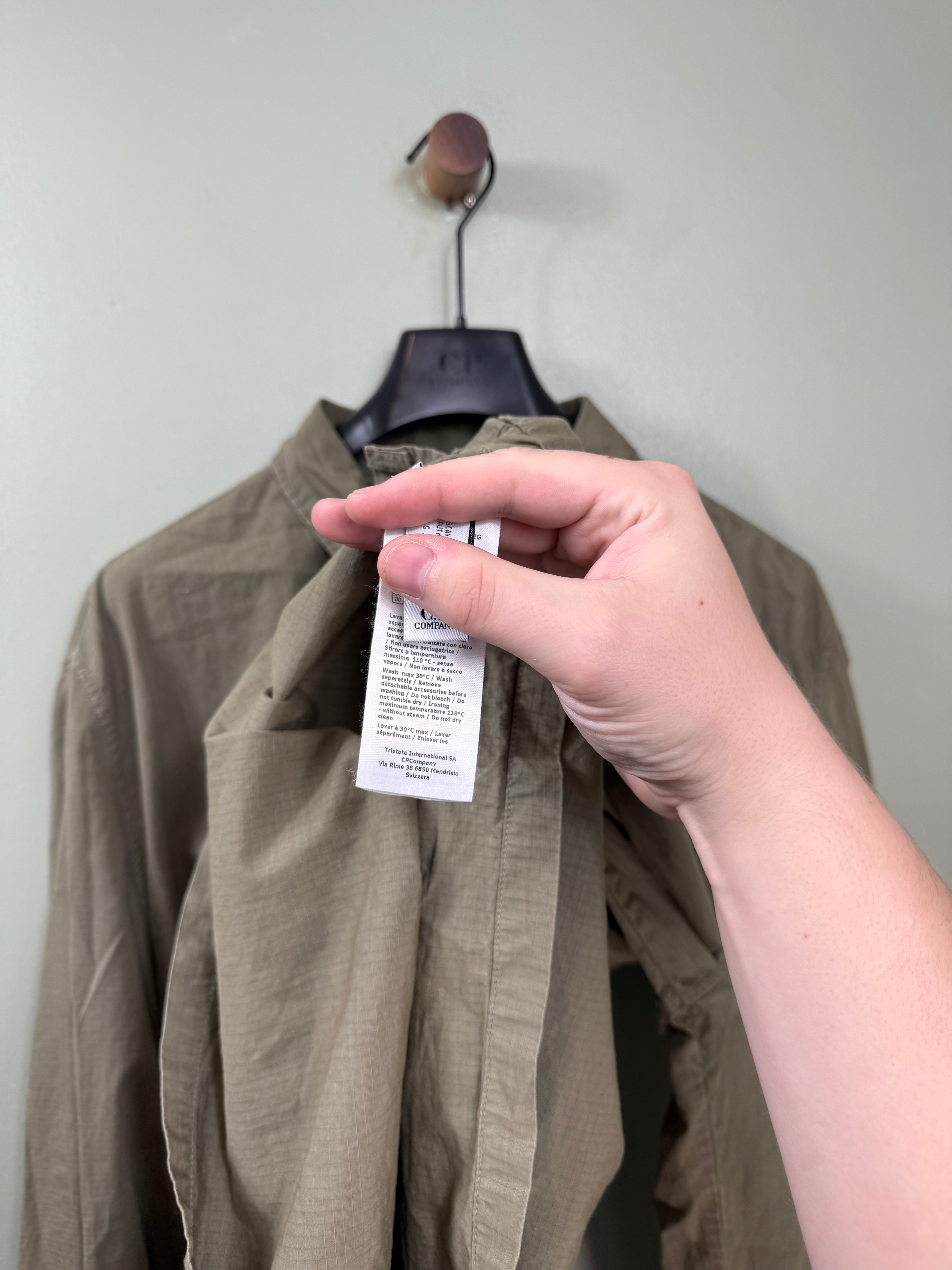 C.P. Company Khaki 1/4 Zip Overshirt