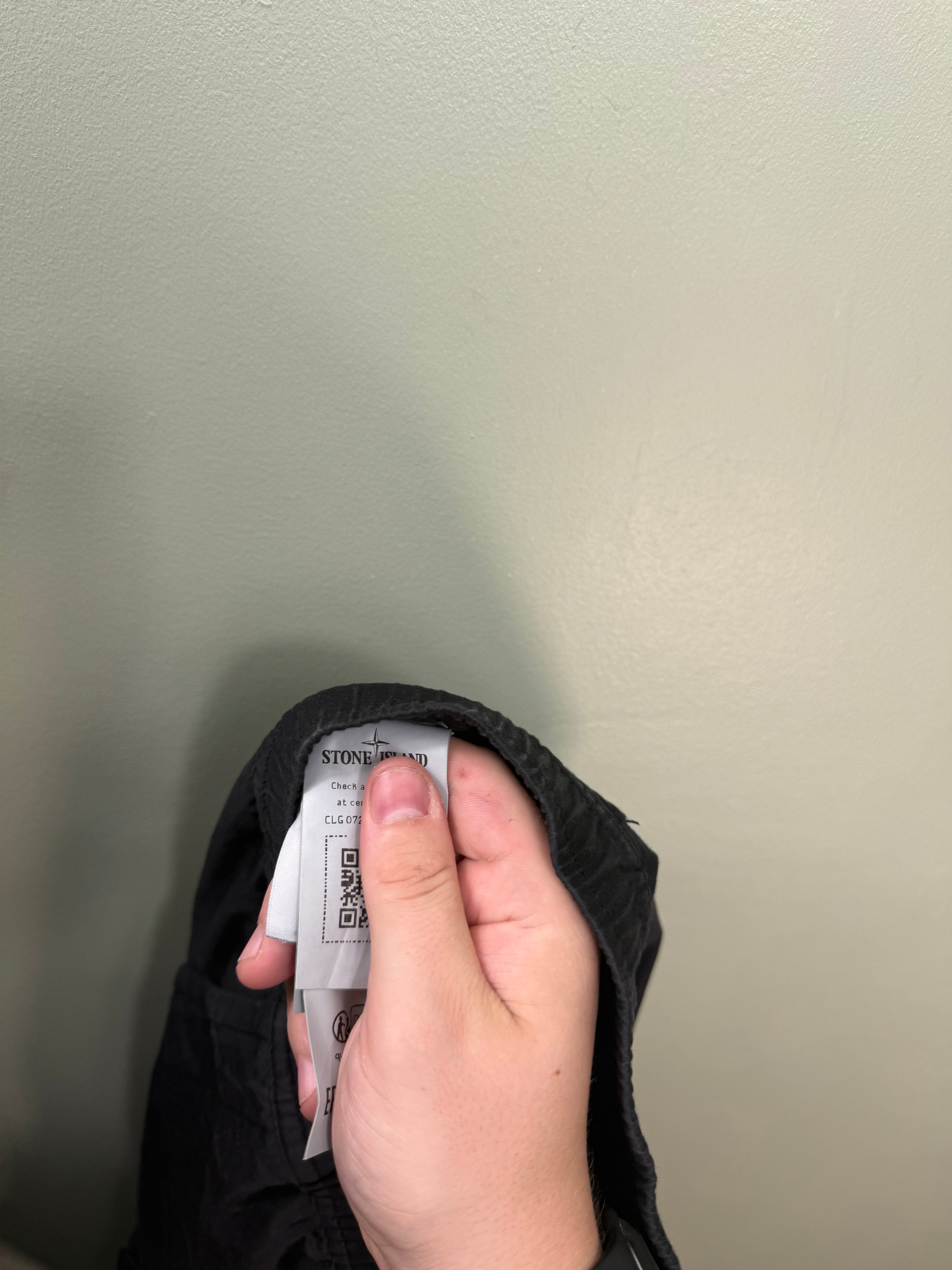 Stone Island Black RE-T Cargo Bottoms