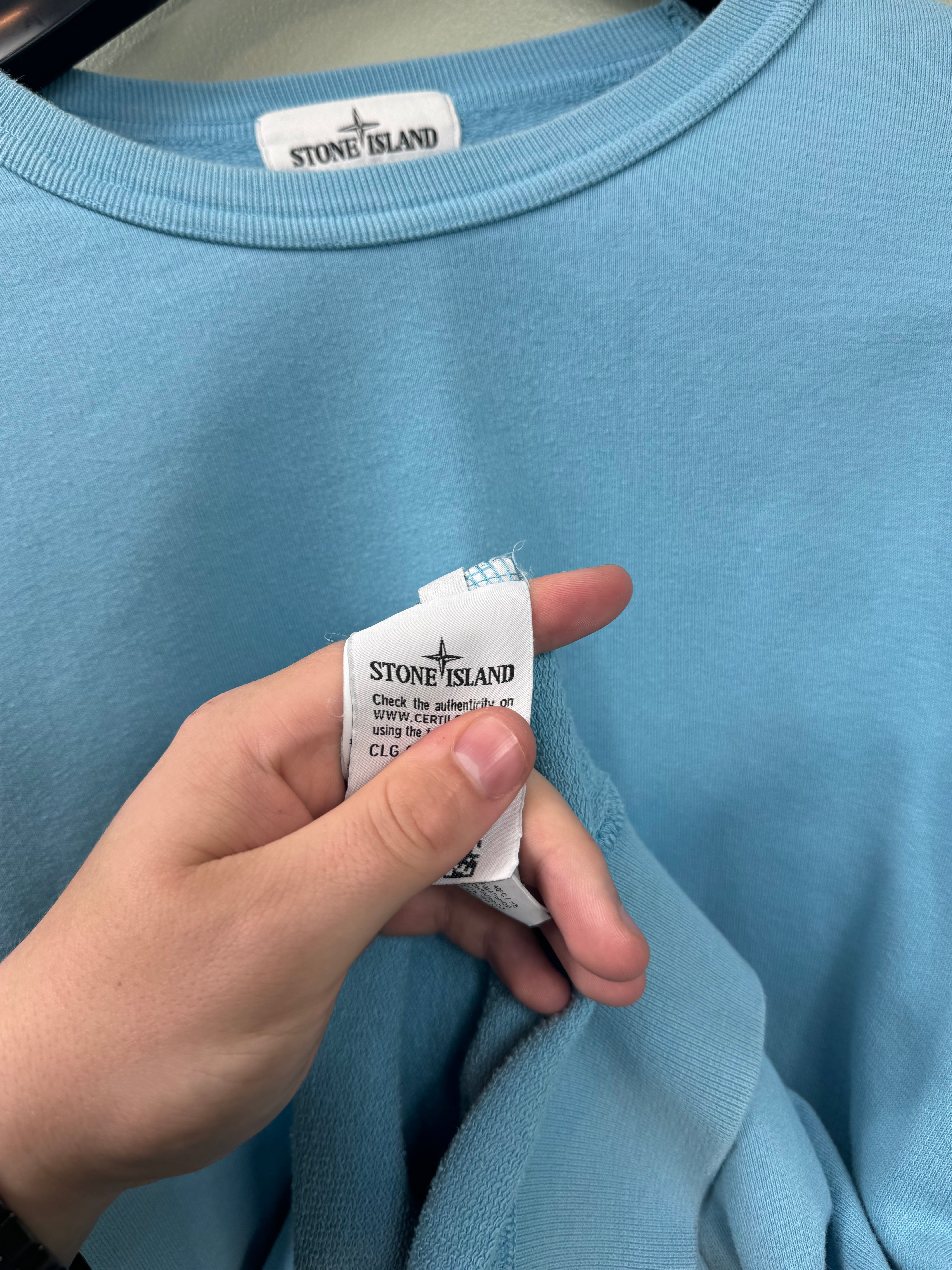 Stone Island Baby Blue Jumper
