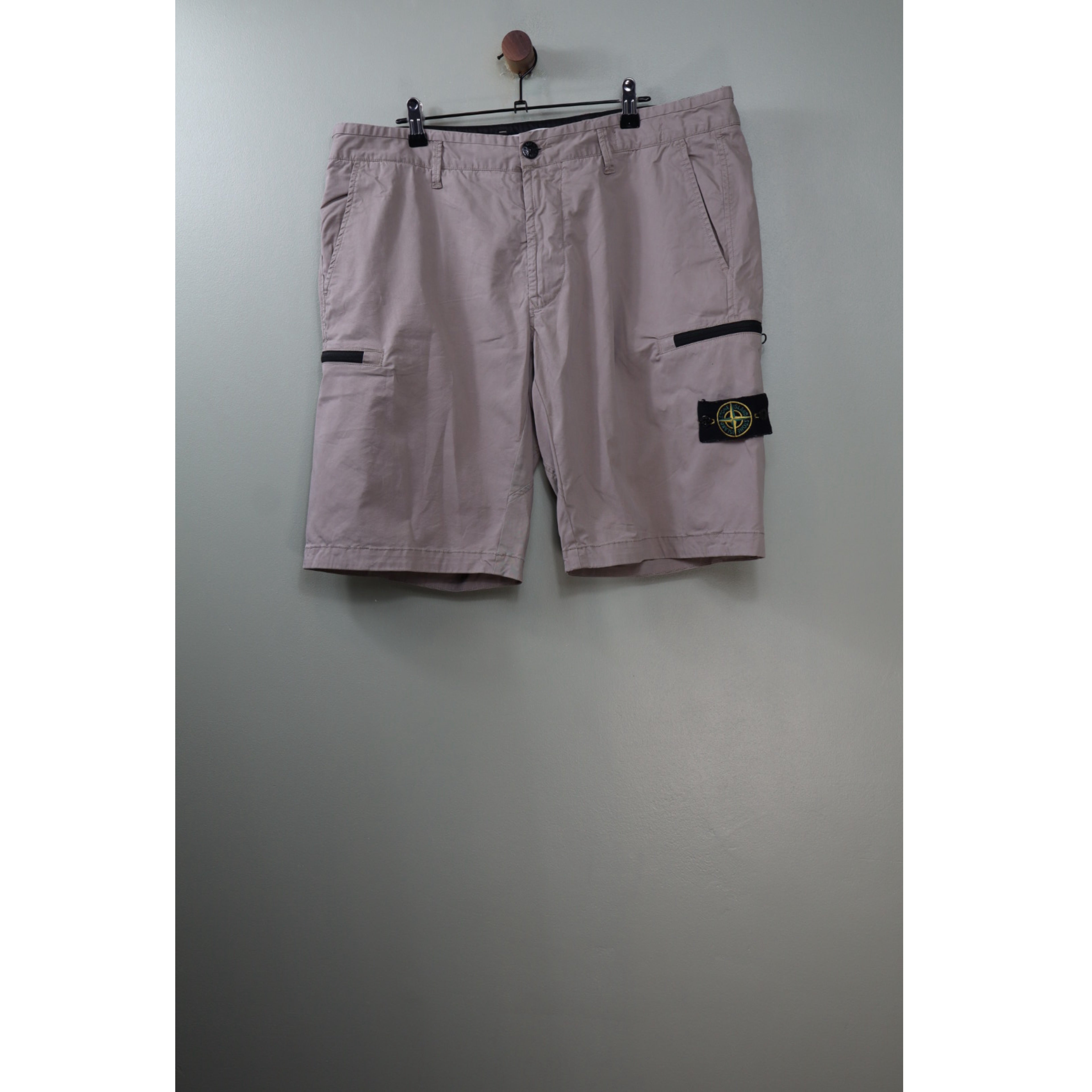 Stone Island Beige SL Cargo Shorts