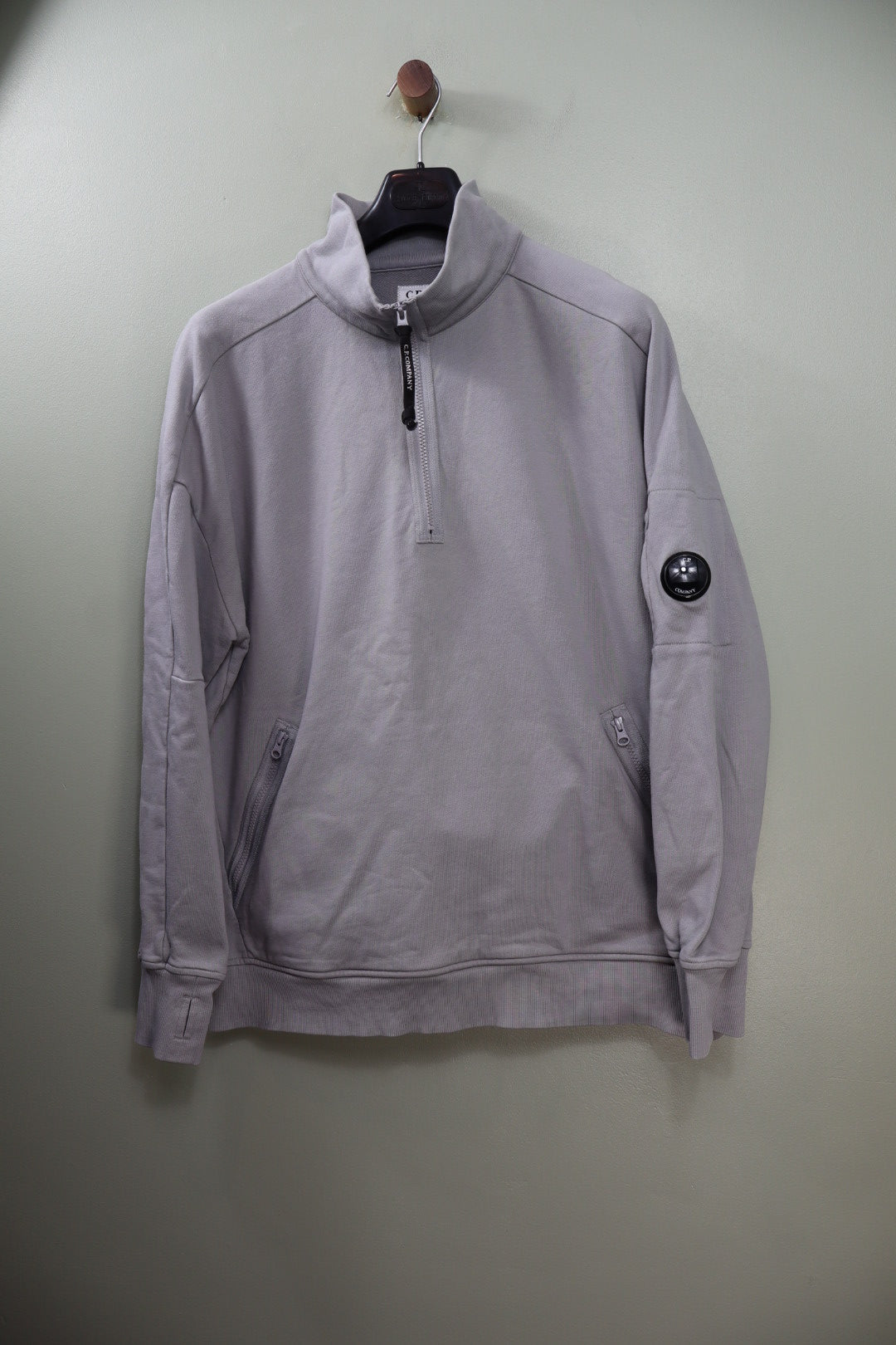C.P. Company Grey 1/4 Zip Jumper
