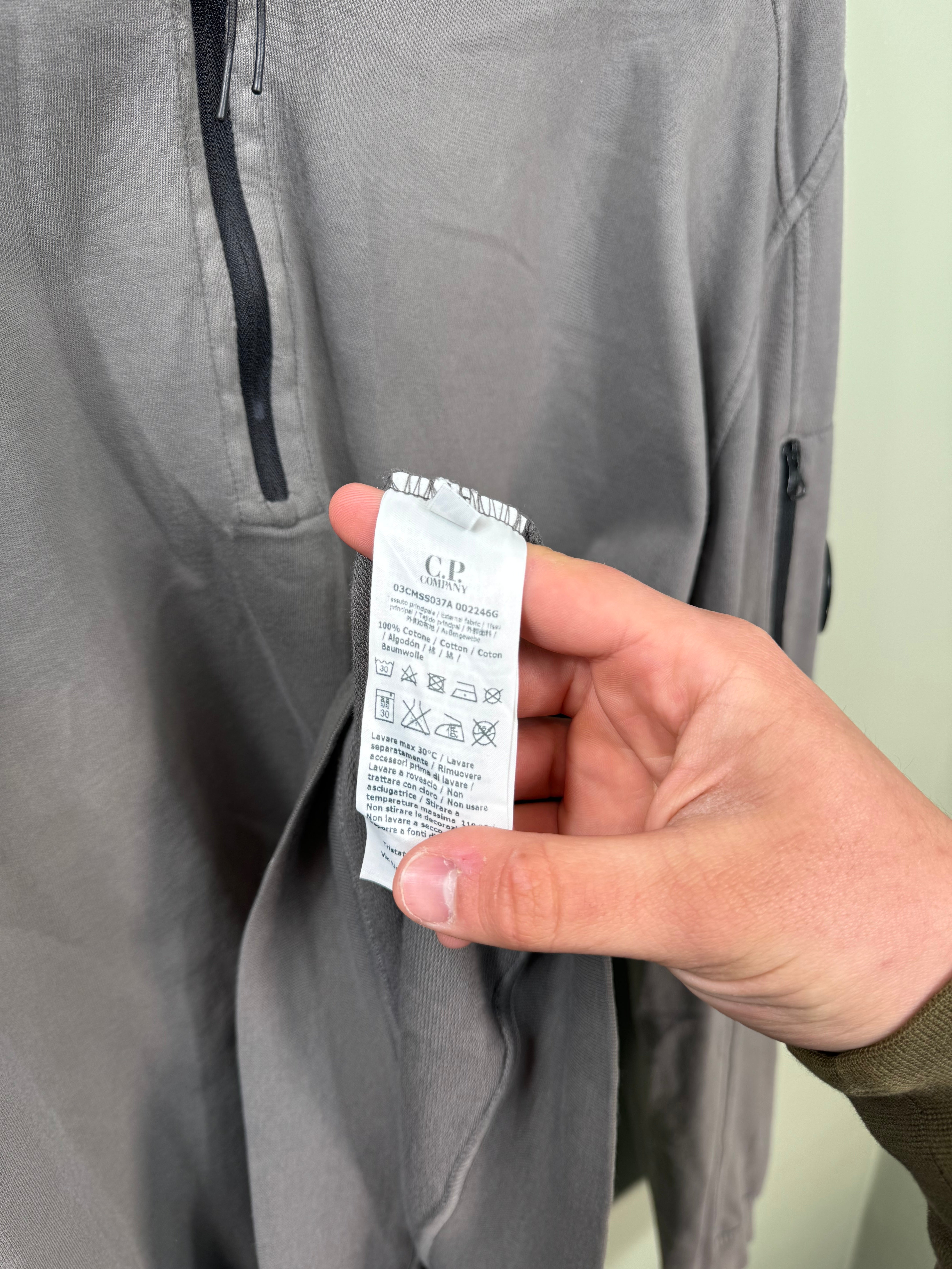 CP Company Grey 1/4 Zip Jumper