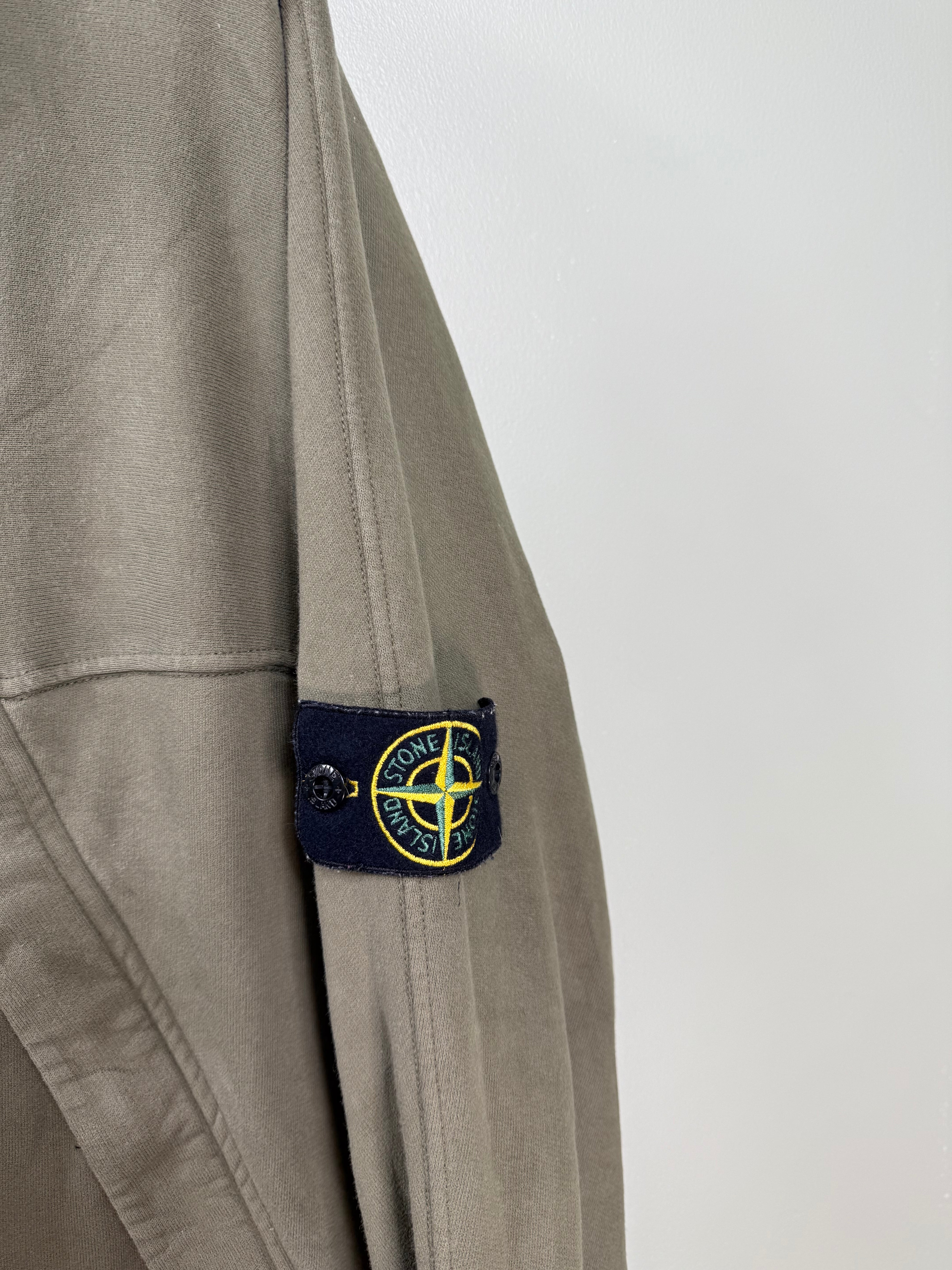 Stone Island Khaki Mock Neck Jumper
