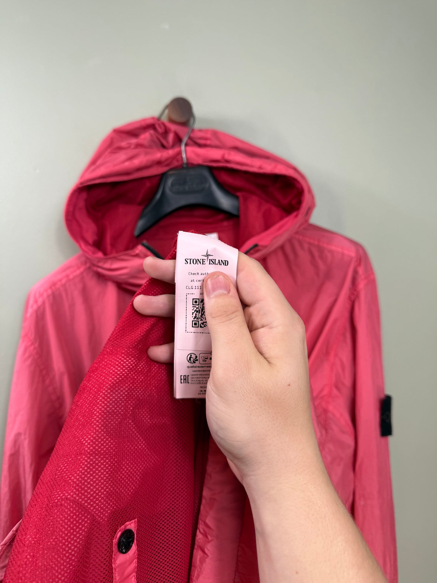 Stone Island Pink Crinkle Reps Jacket