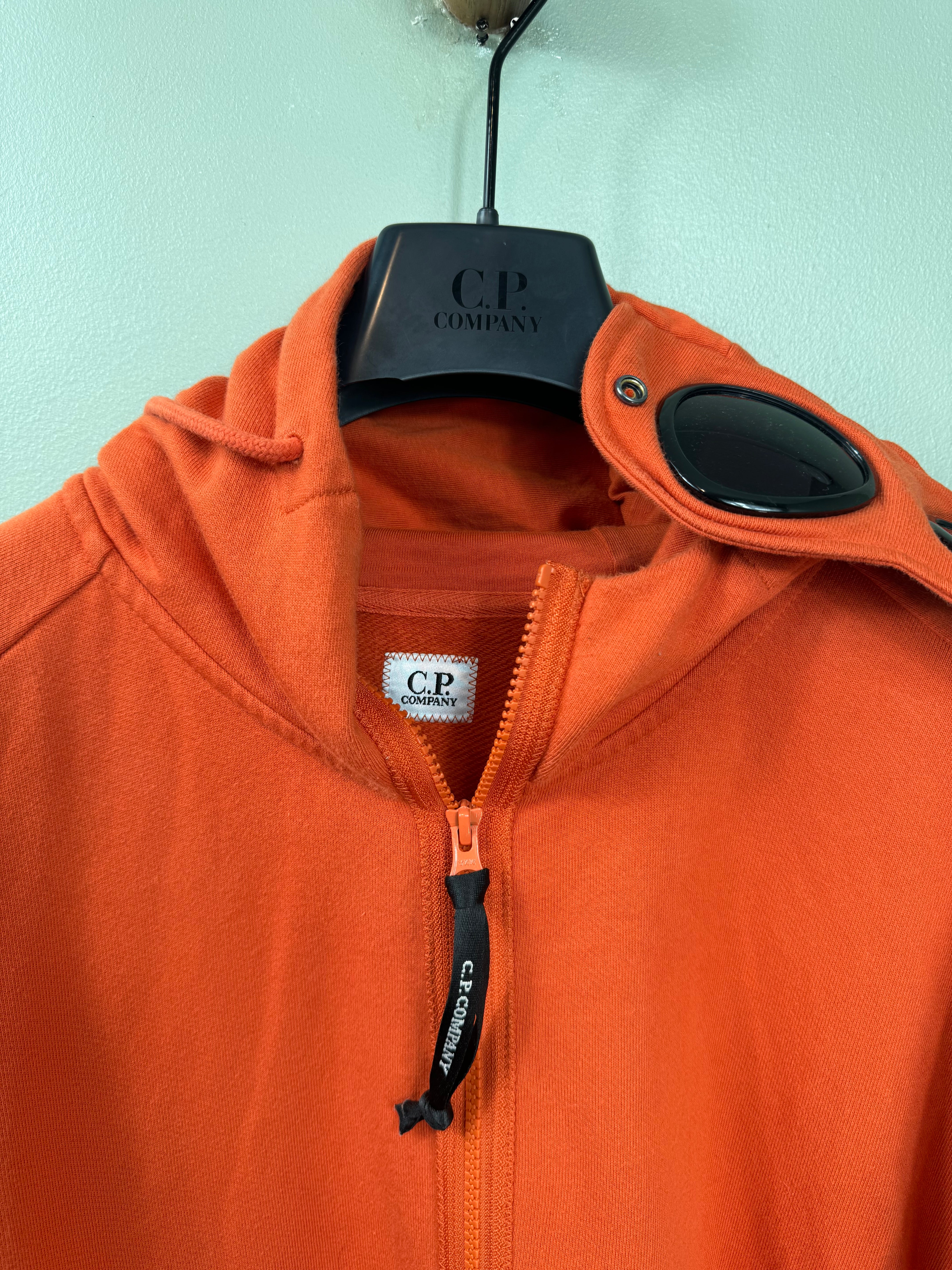 CP Company Orange Goggle Hoodie