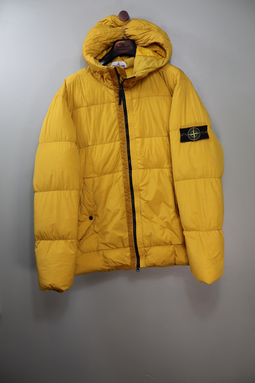 Stone Island Yellow Crinkle Reps Jacket
