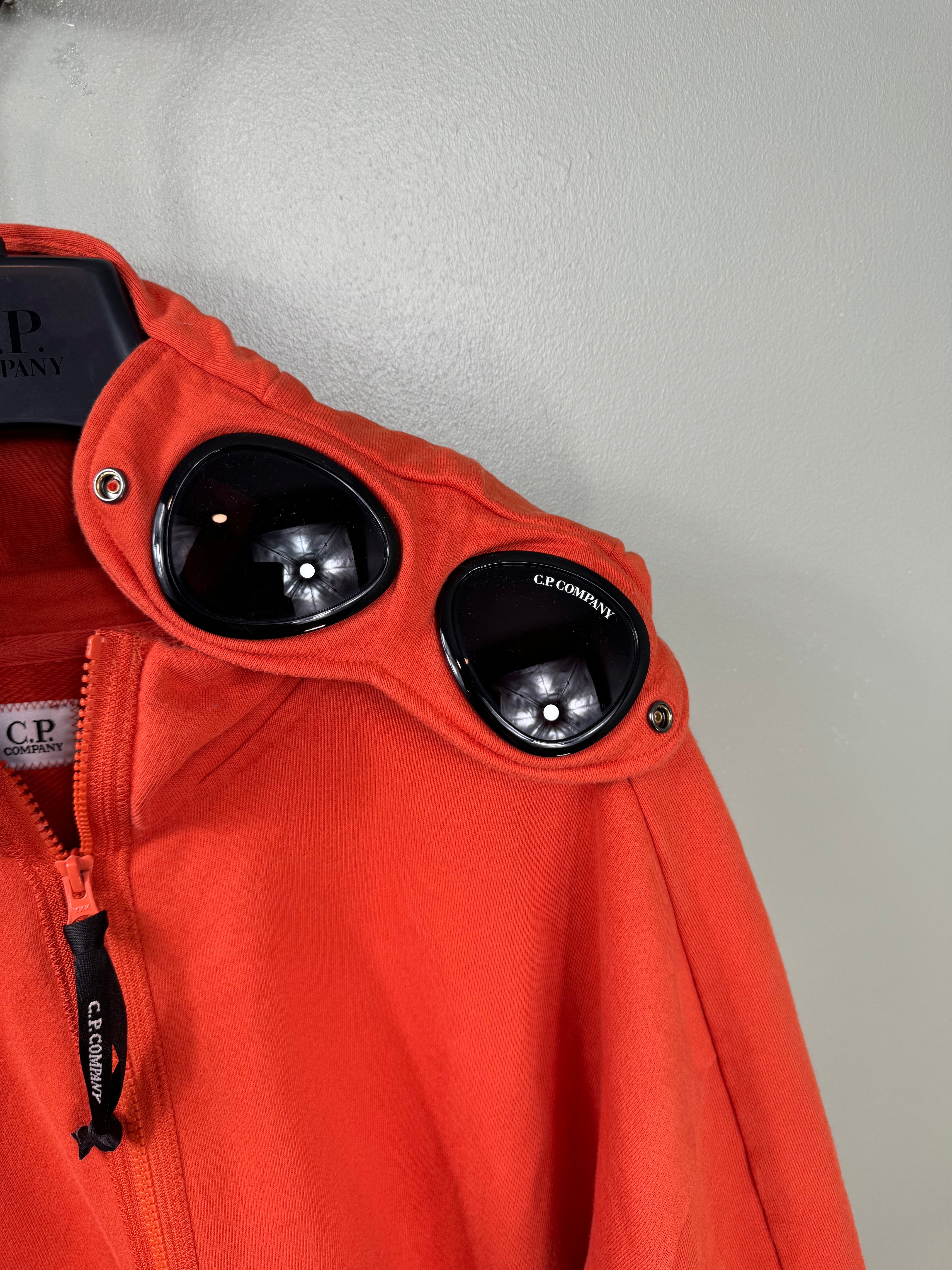 CP Company Orange Goggle Hoodie