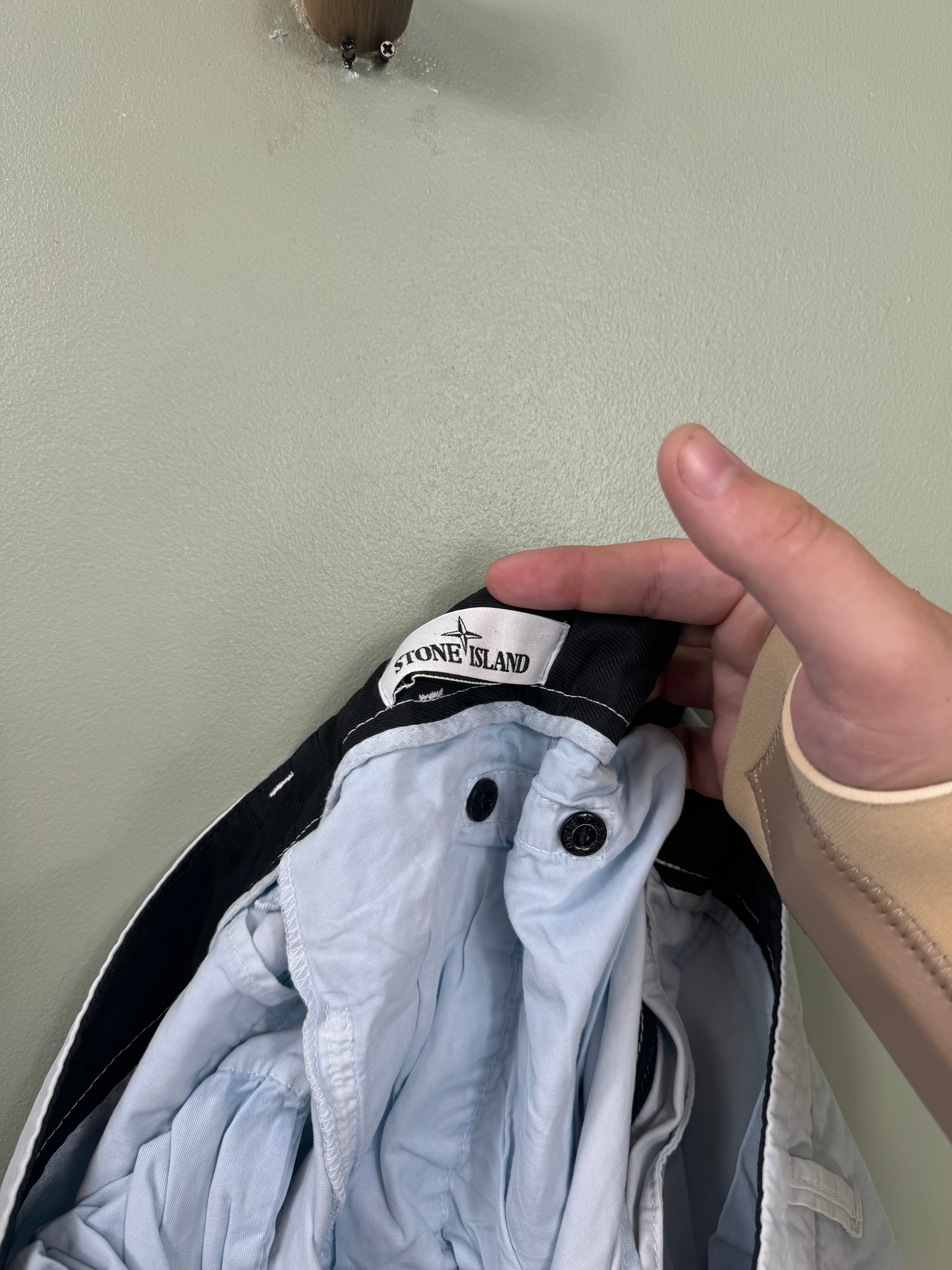 Stone Island Baby Blue SL Cargo Shorts