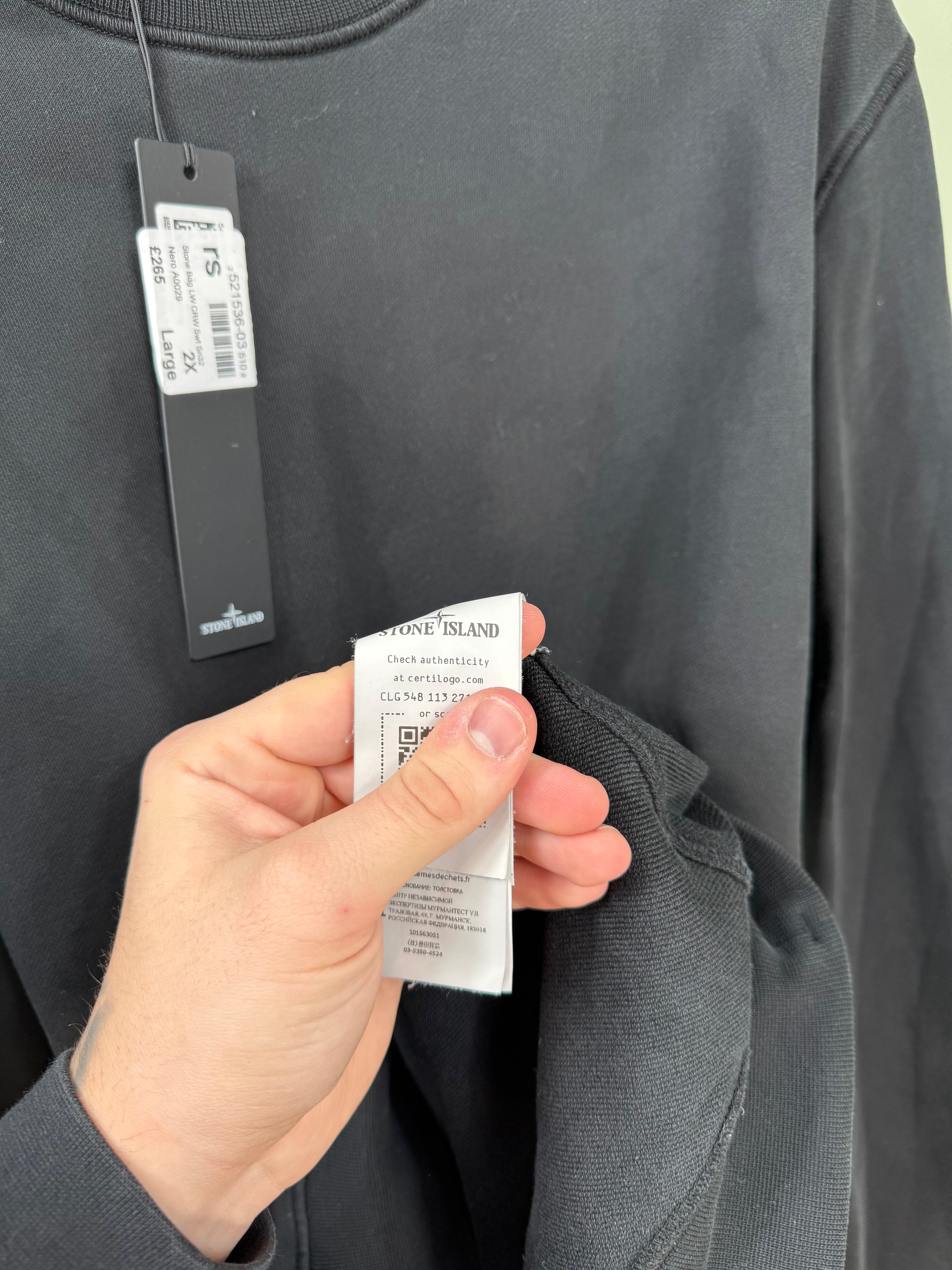 Stone Island Black Jumper
