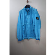 Stone Island Aqua Blue Resin Poplin Smock