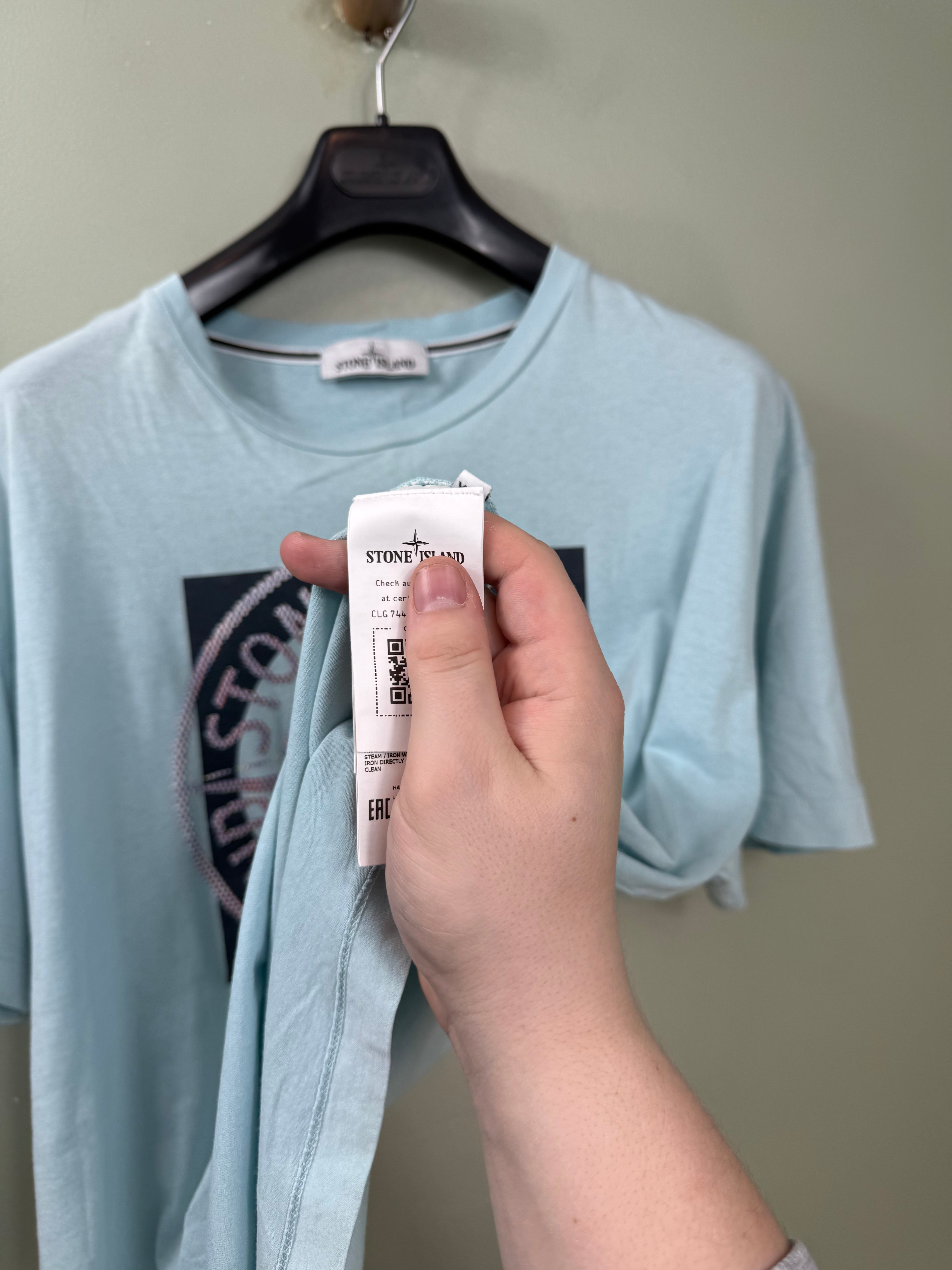 Stone Island Baby Blue T-Shirt