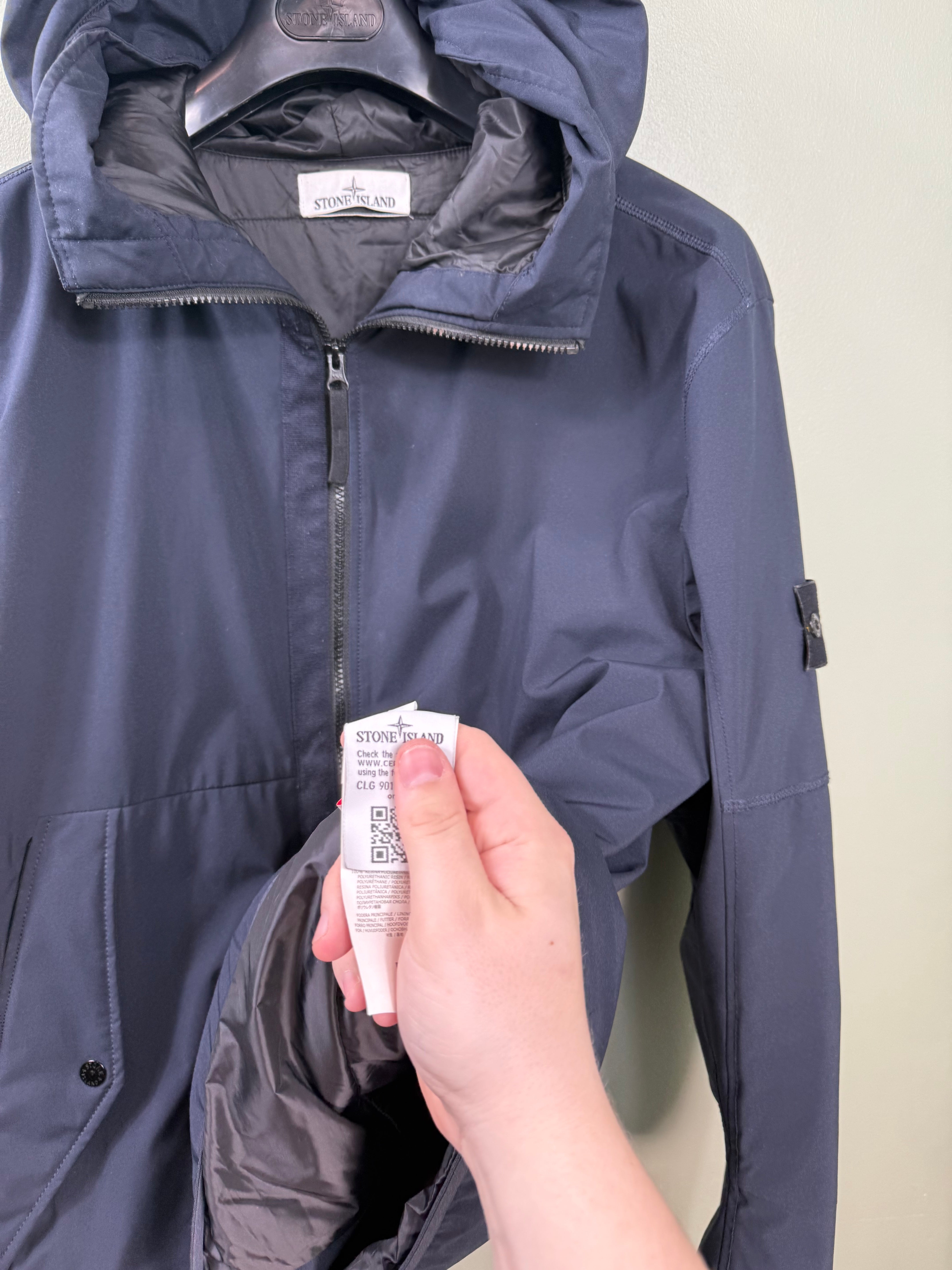 Stone Island Navy Soft Shell Primaloft Jacket