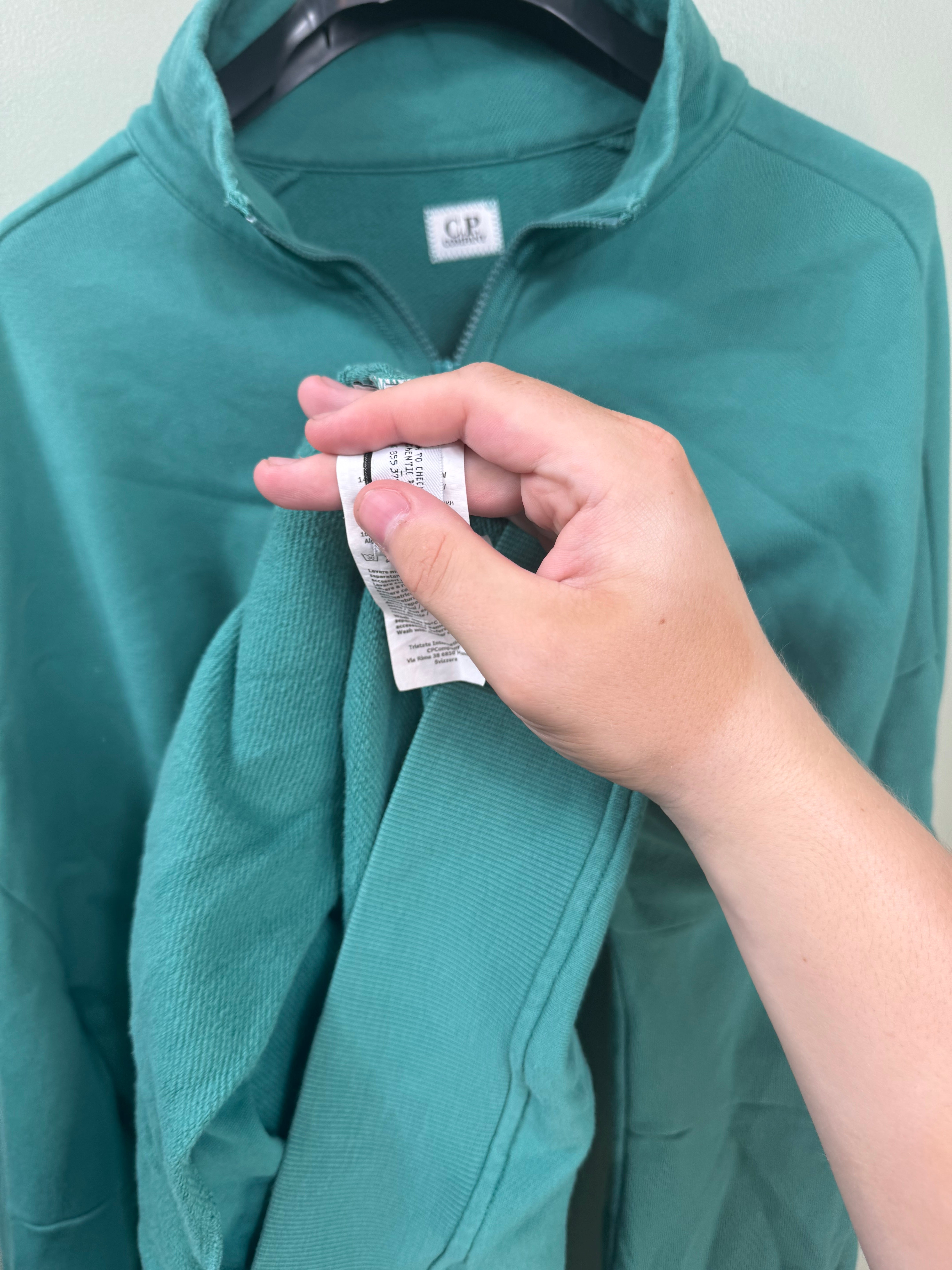 C.P. Company Green 1/4 Zip Jumper