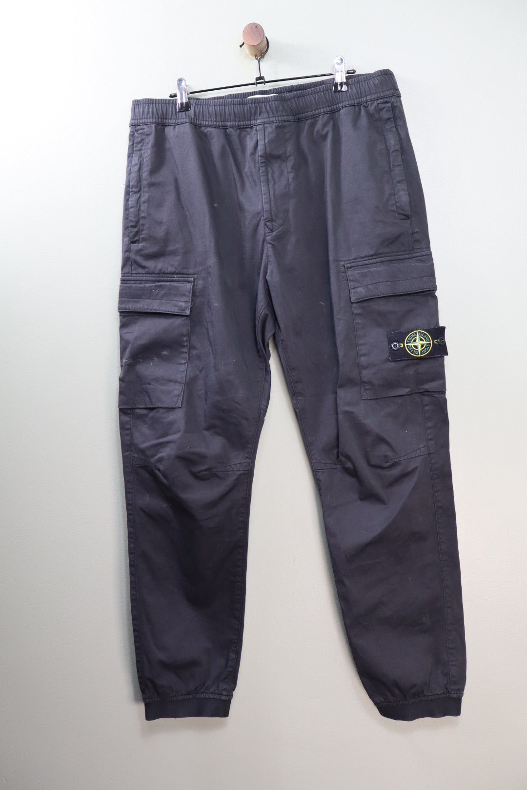 Stone Island Black RE-T Cargo Bottoms