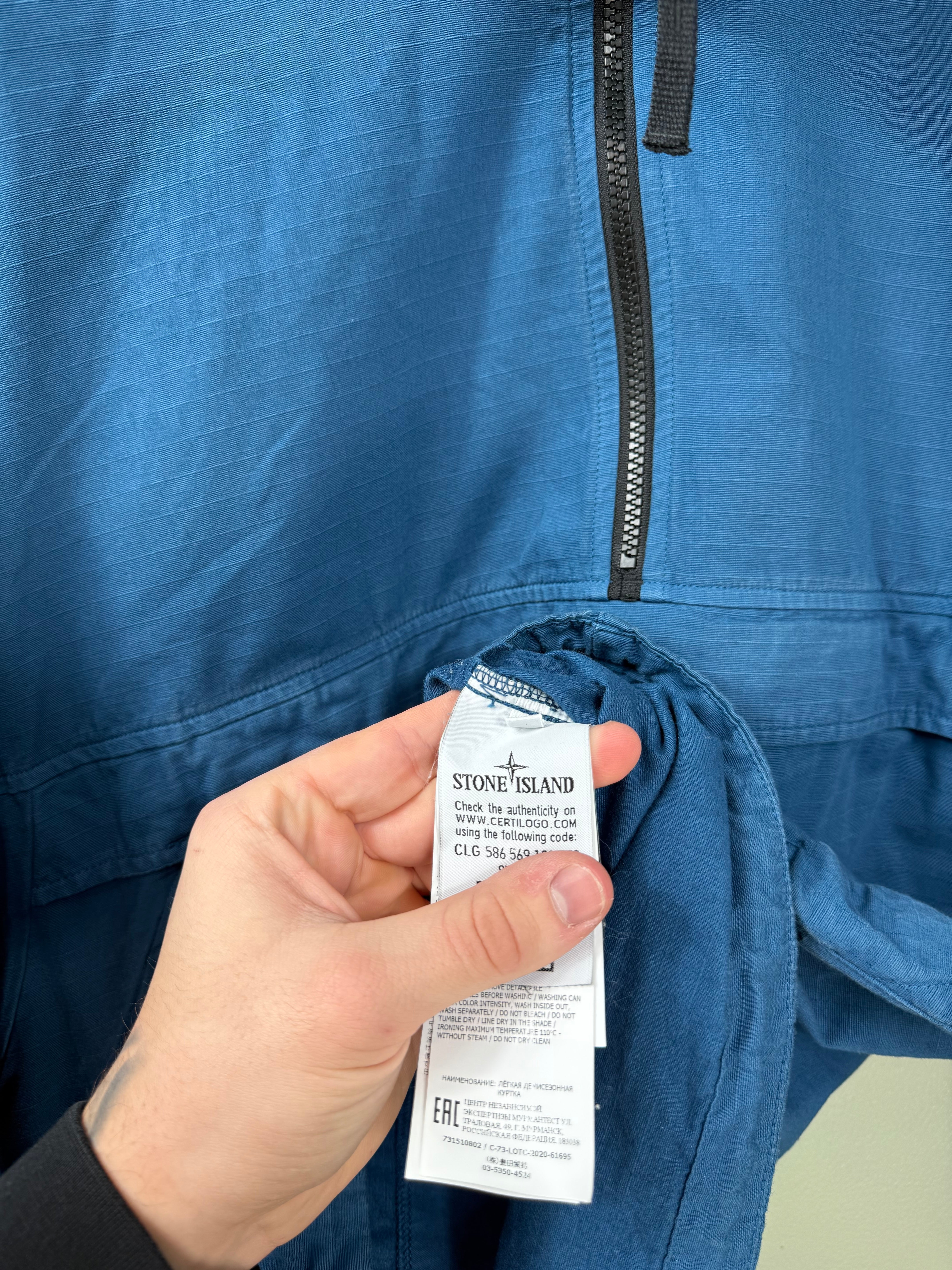 Stone Island Blue Smock Overshirt