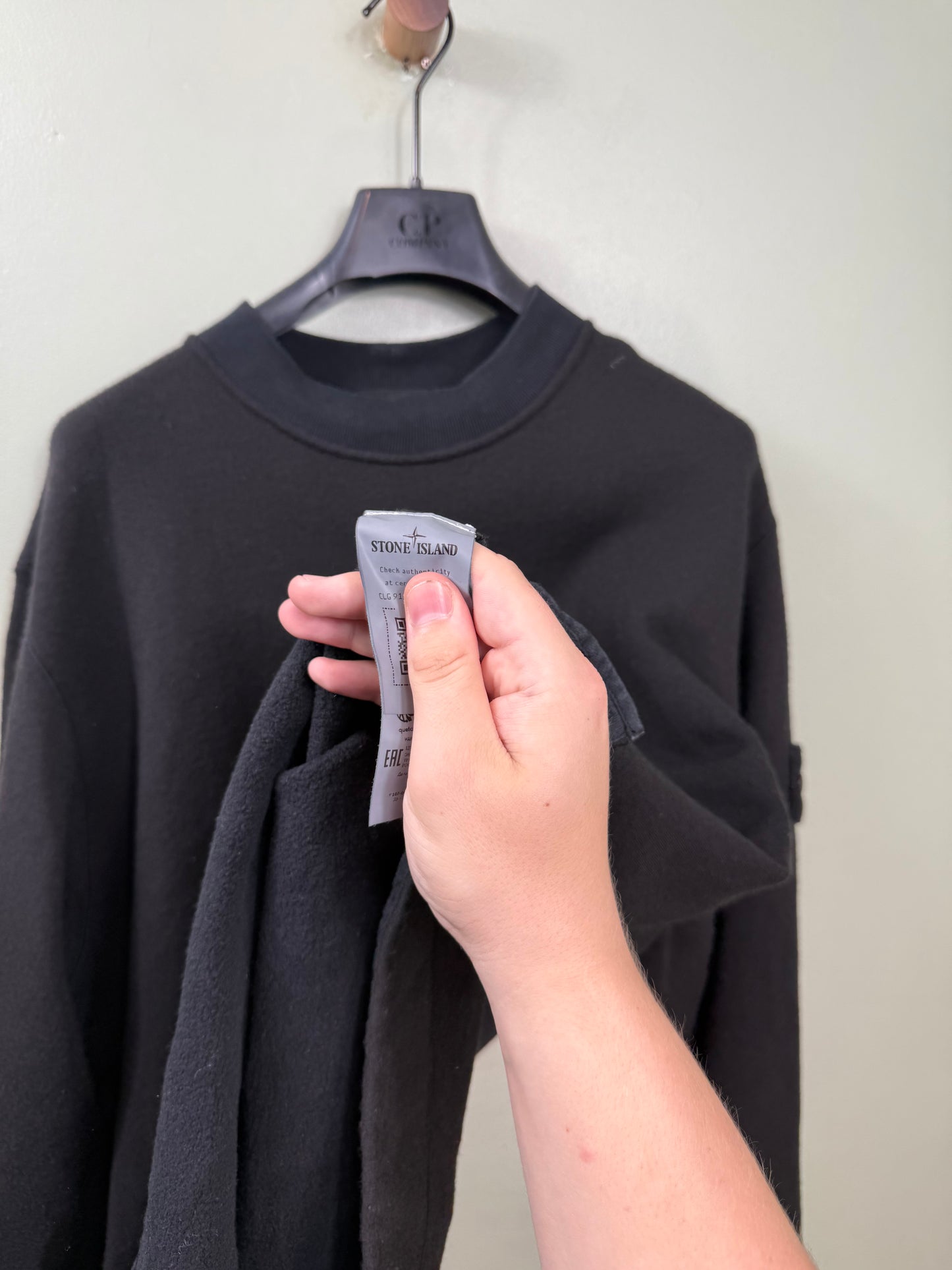 Stone Island Black Ghost Knit Jumper