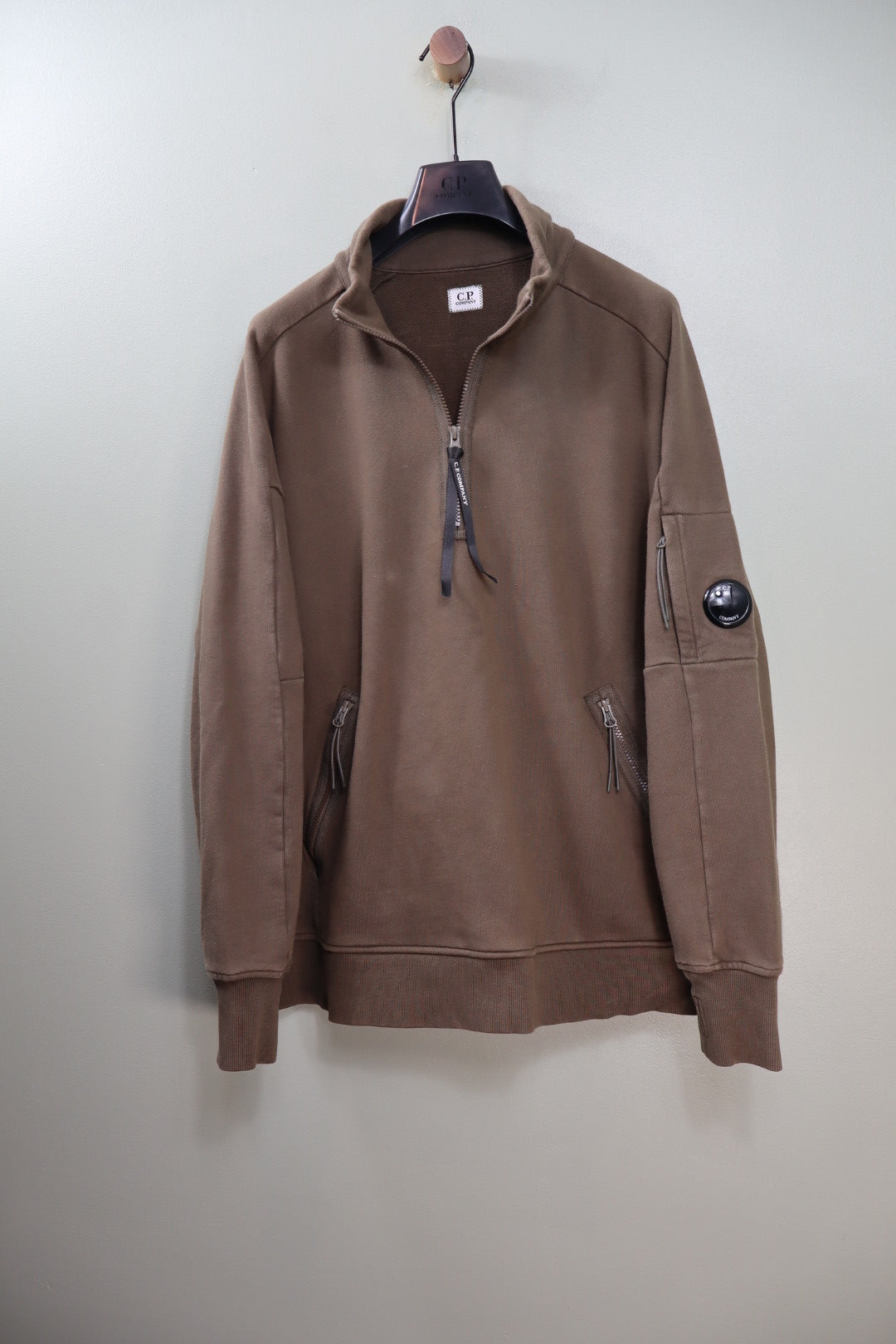 C.P. Company Khaki 1/4 Zip Jumper
