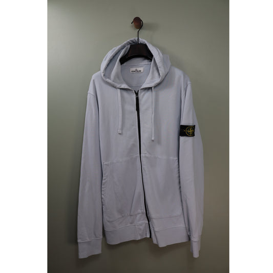Stone Island Baby Blue Zipped Hoodie