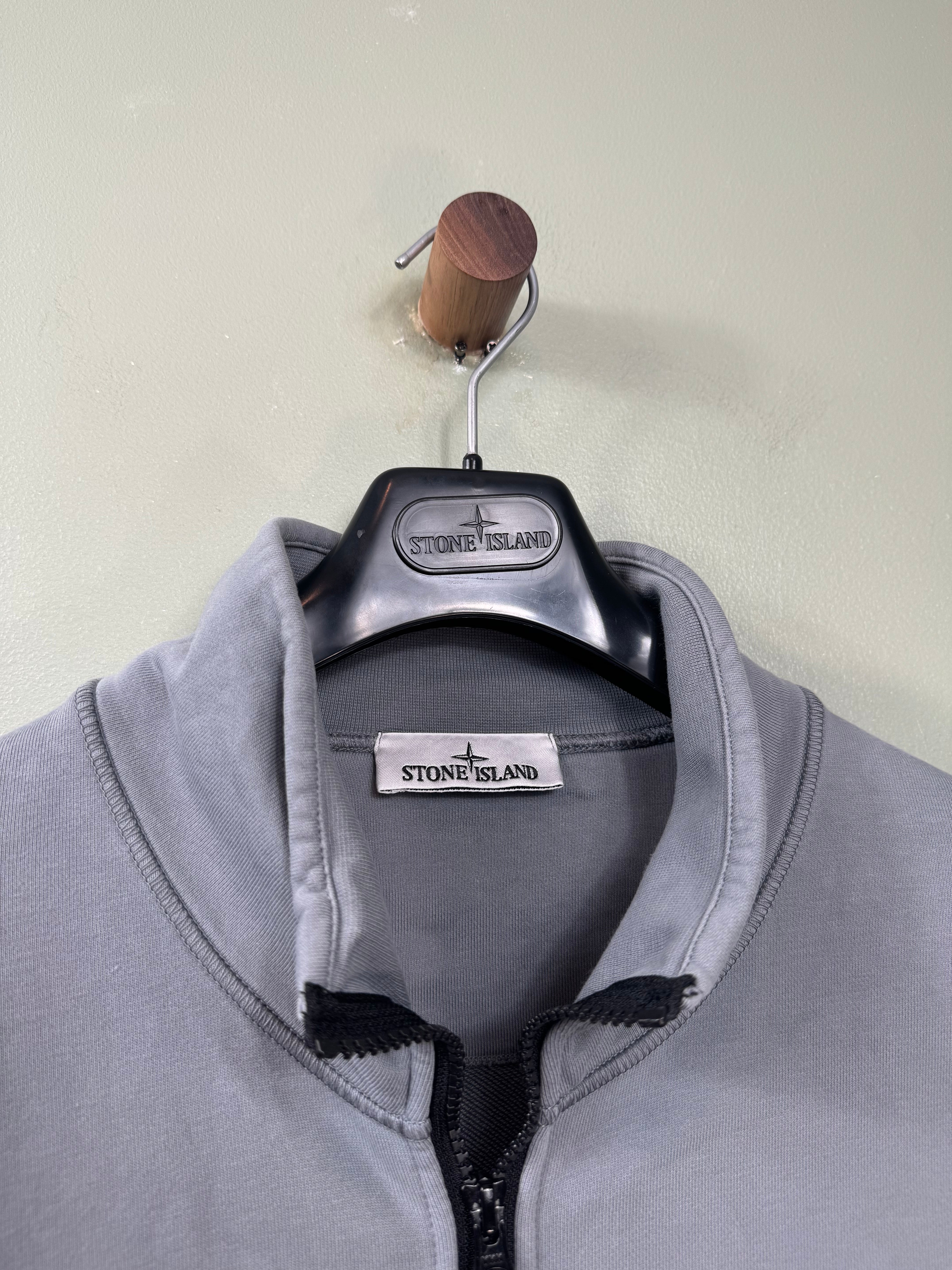 Stone Island Grey Full Zip Jumper