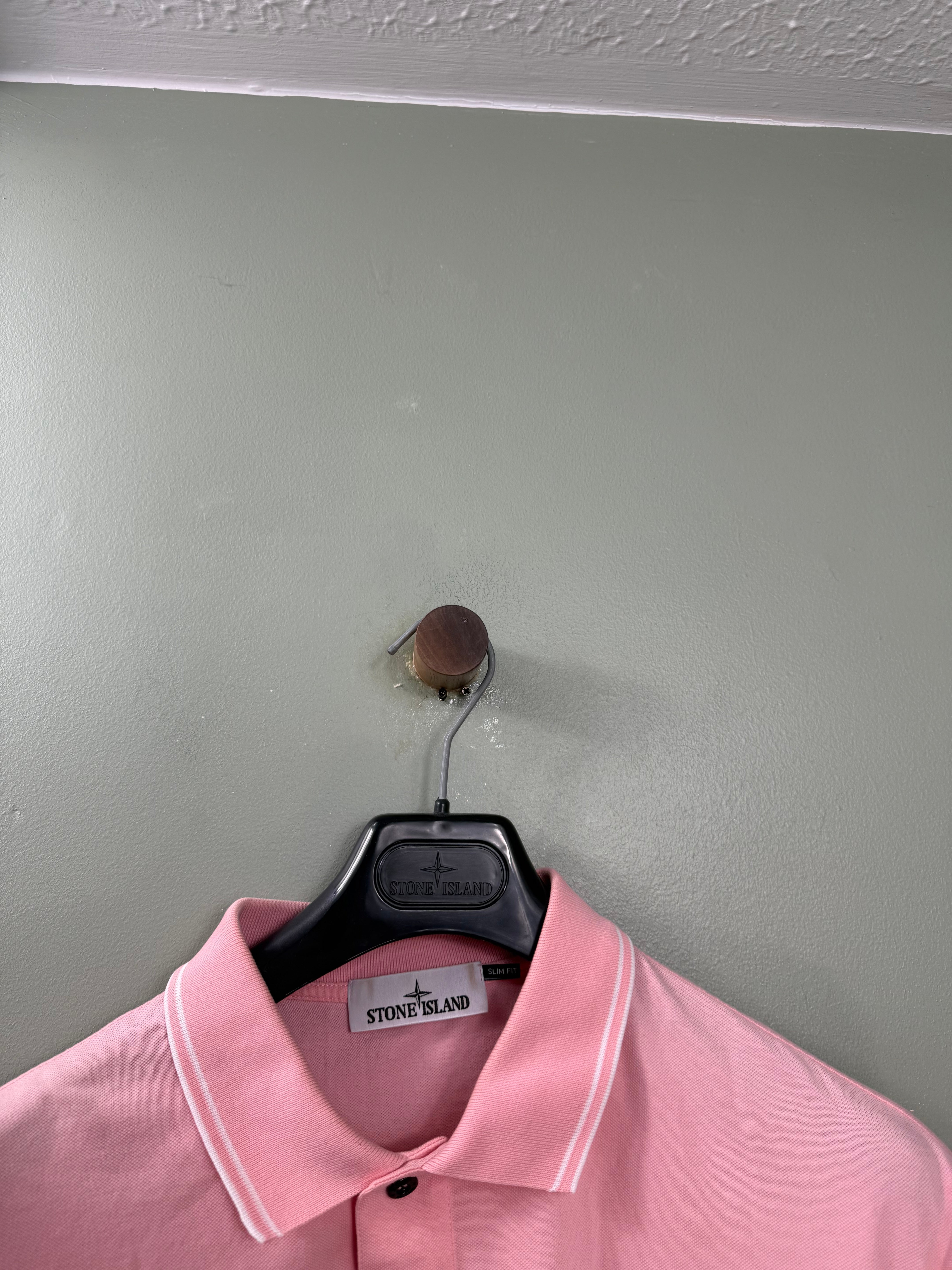 Stone Island Pink Slim Fit Polo