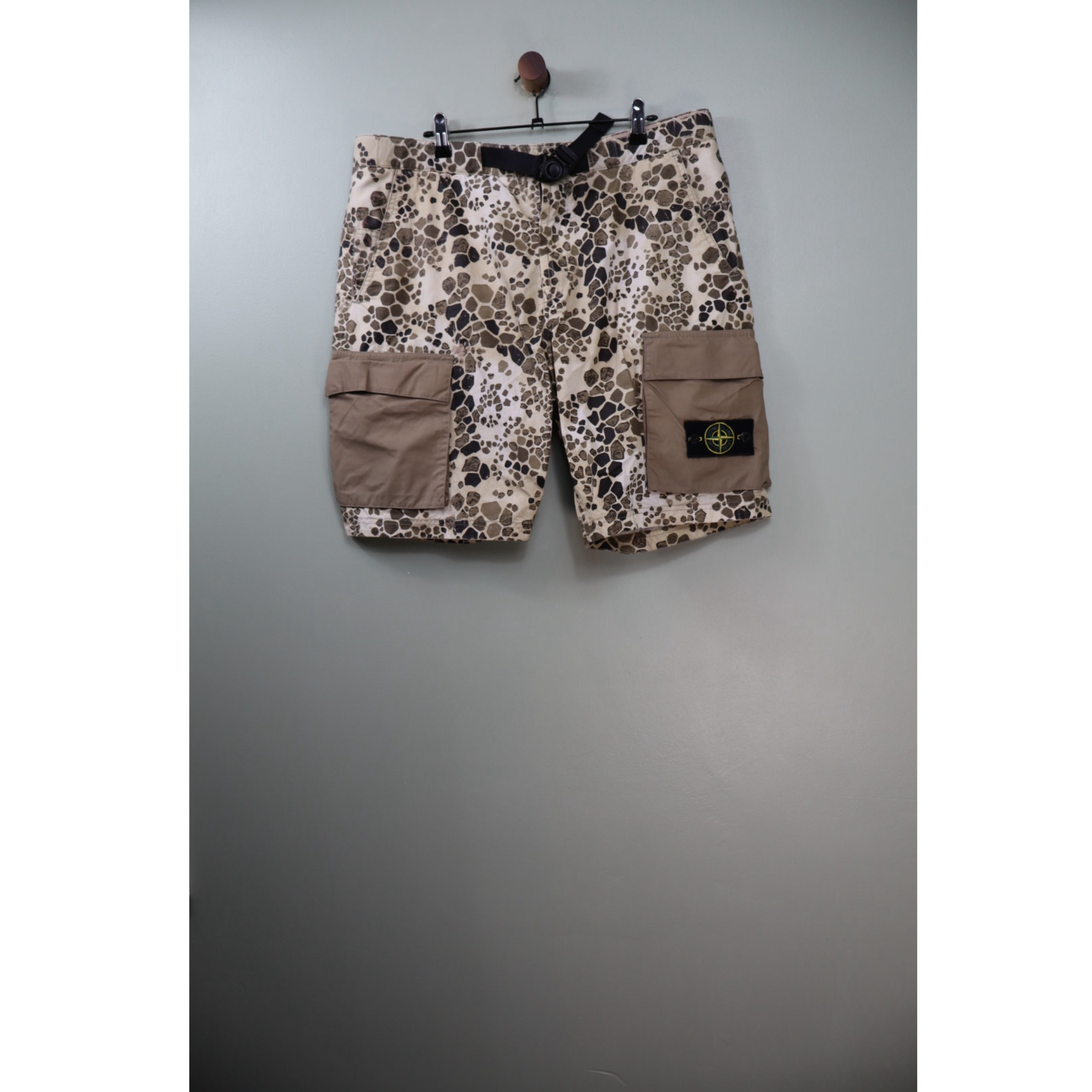 Stone Island Alligator Camo Cargo Shorts