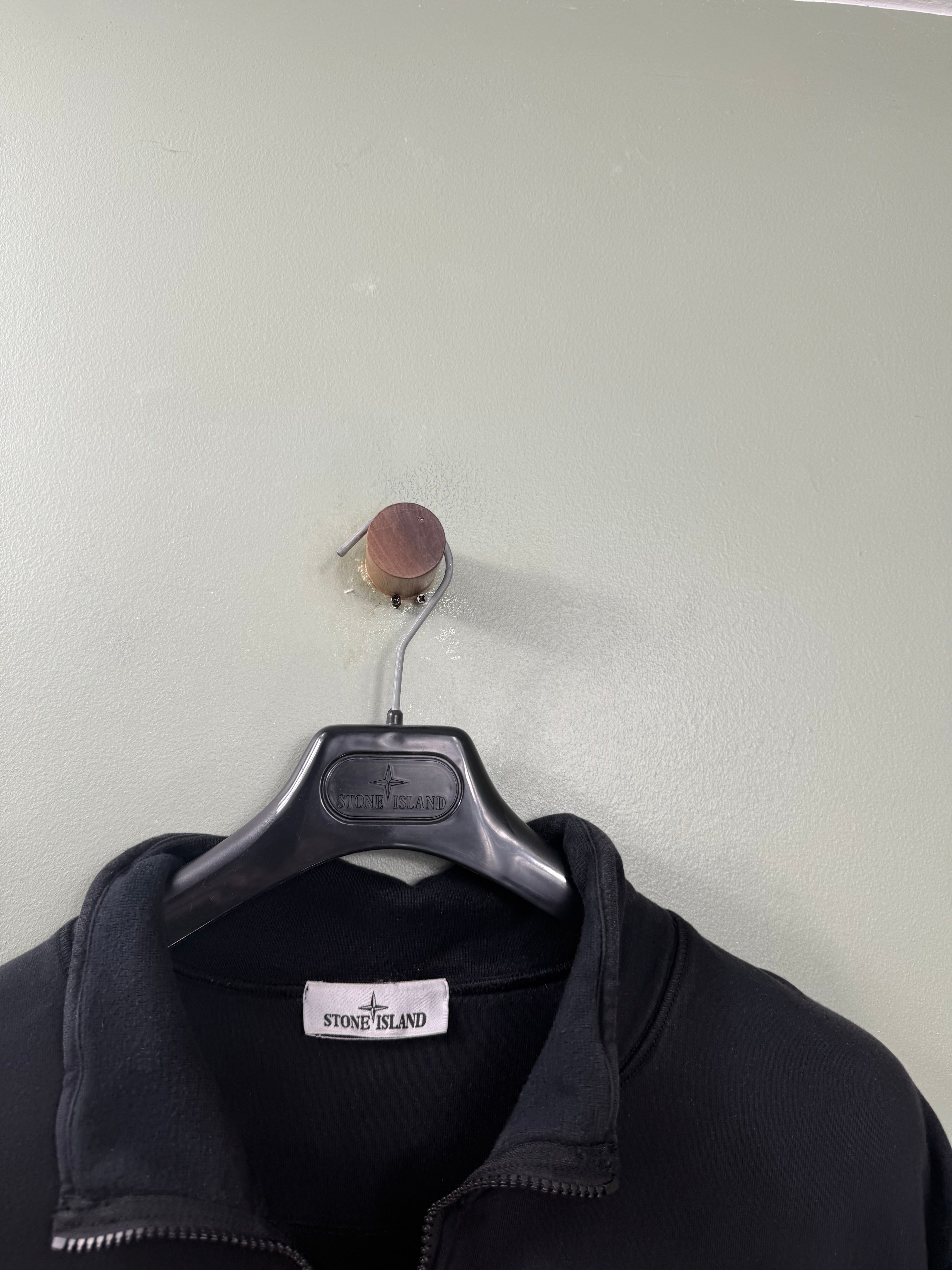 Stone Island Black 1/4 Zip Jumper