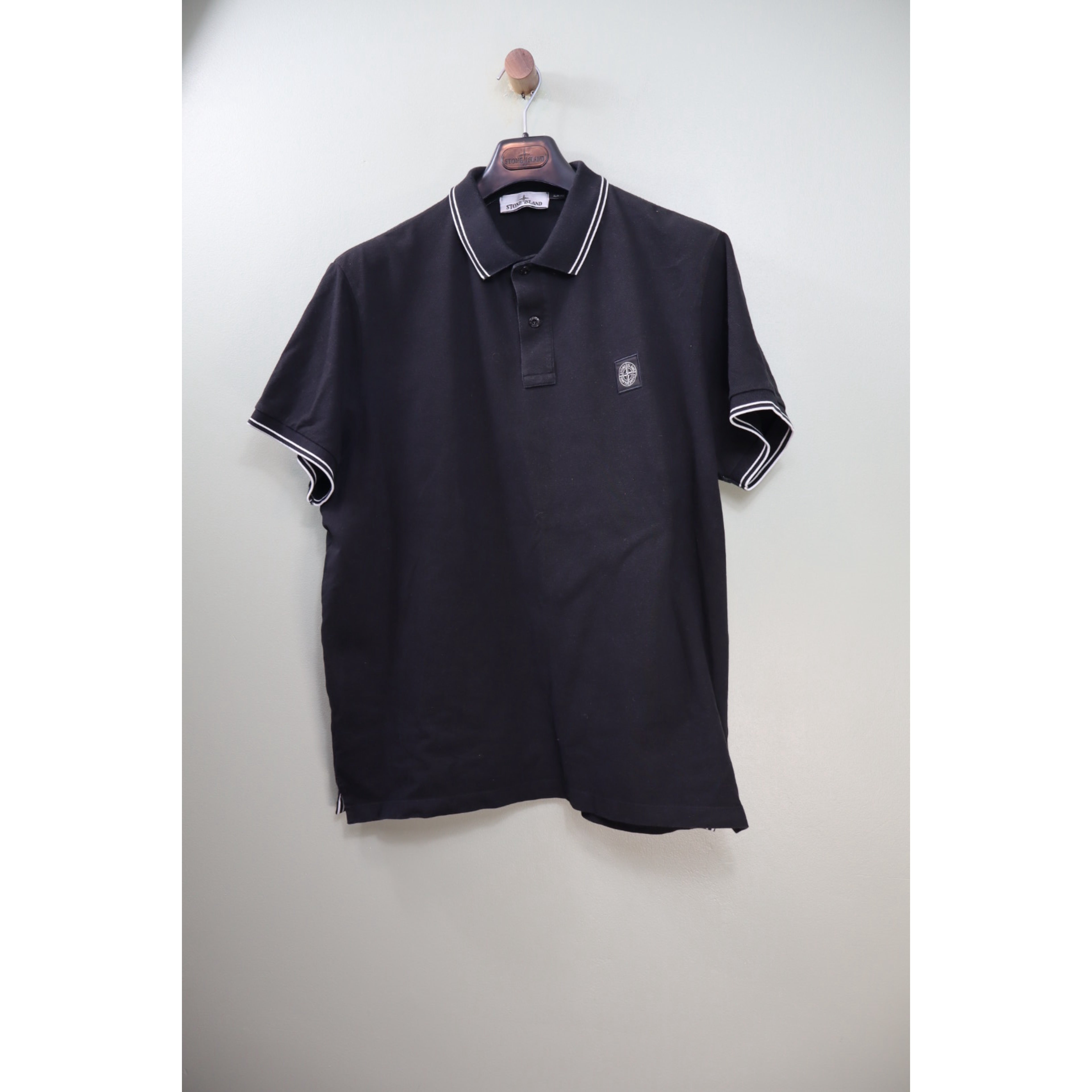 Stone Island Black Polo Shirt