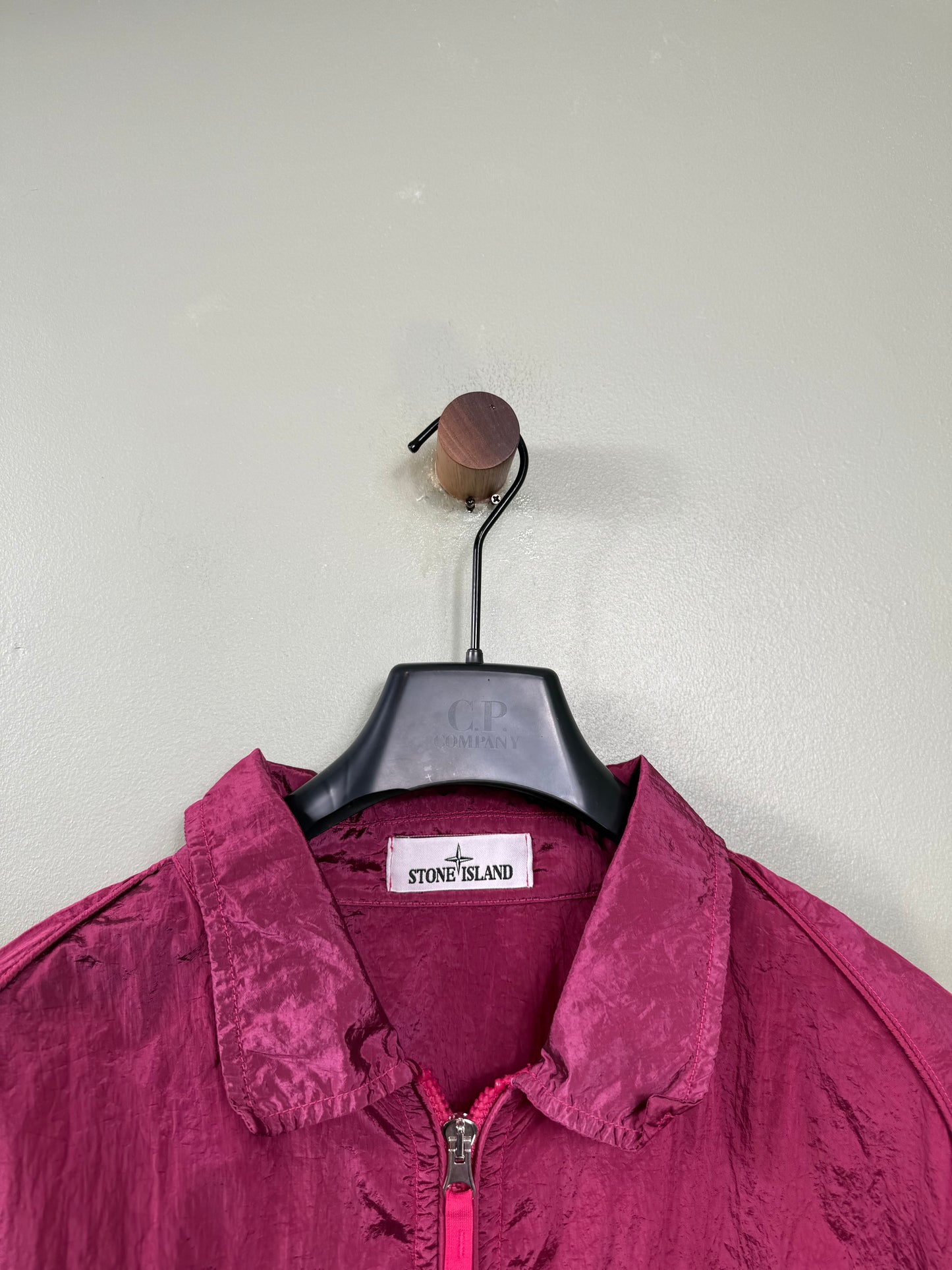 Stone Island Pink Nylon Metal Overshirt