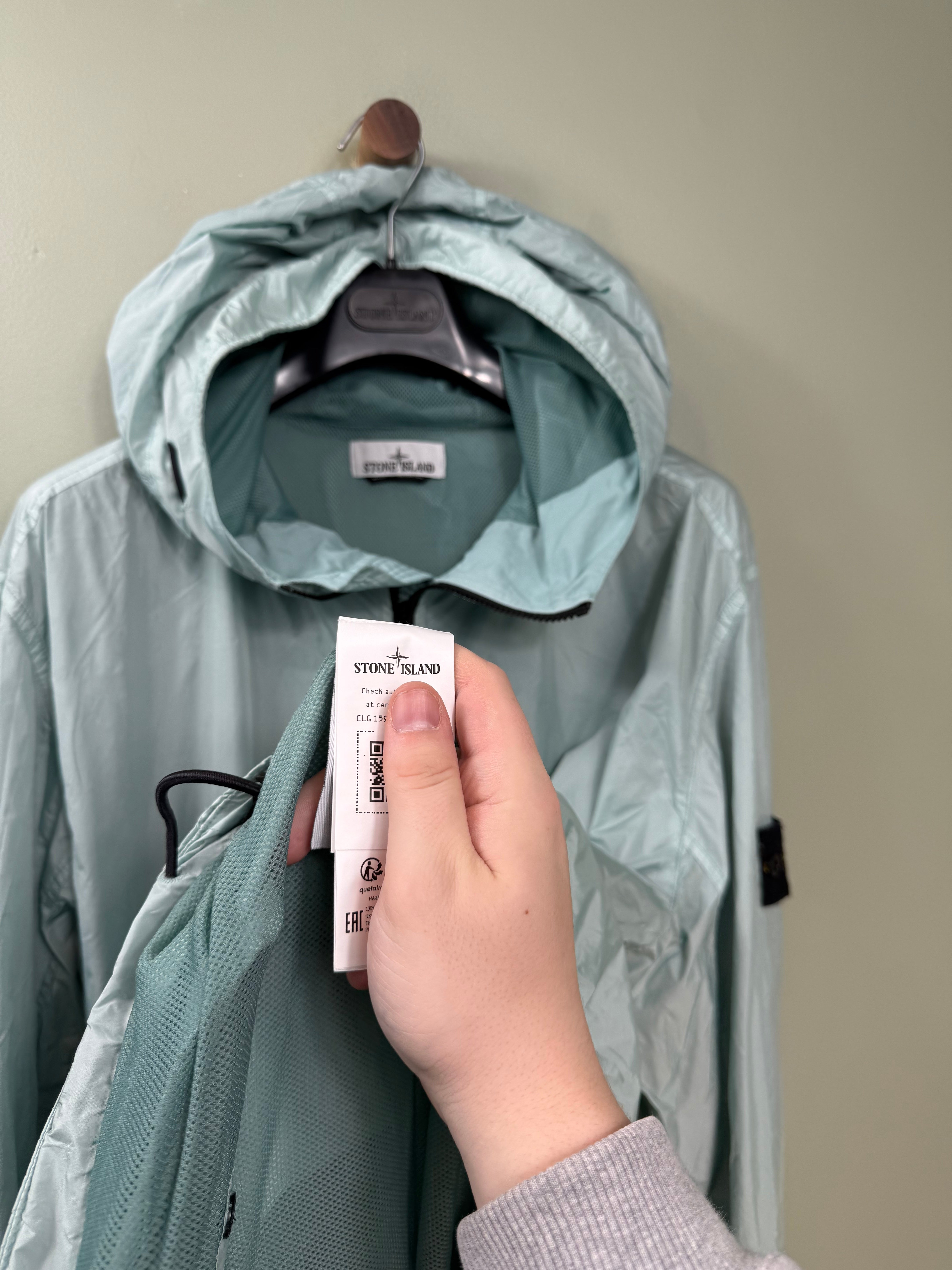 Stone Island Ice Blue Crinkle Reps Jacket