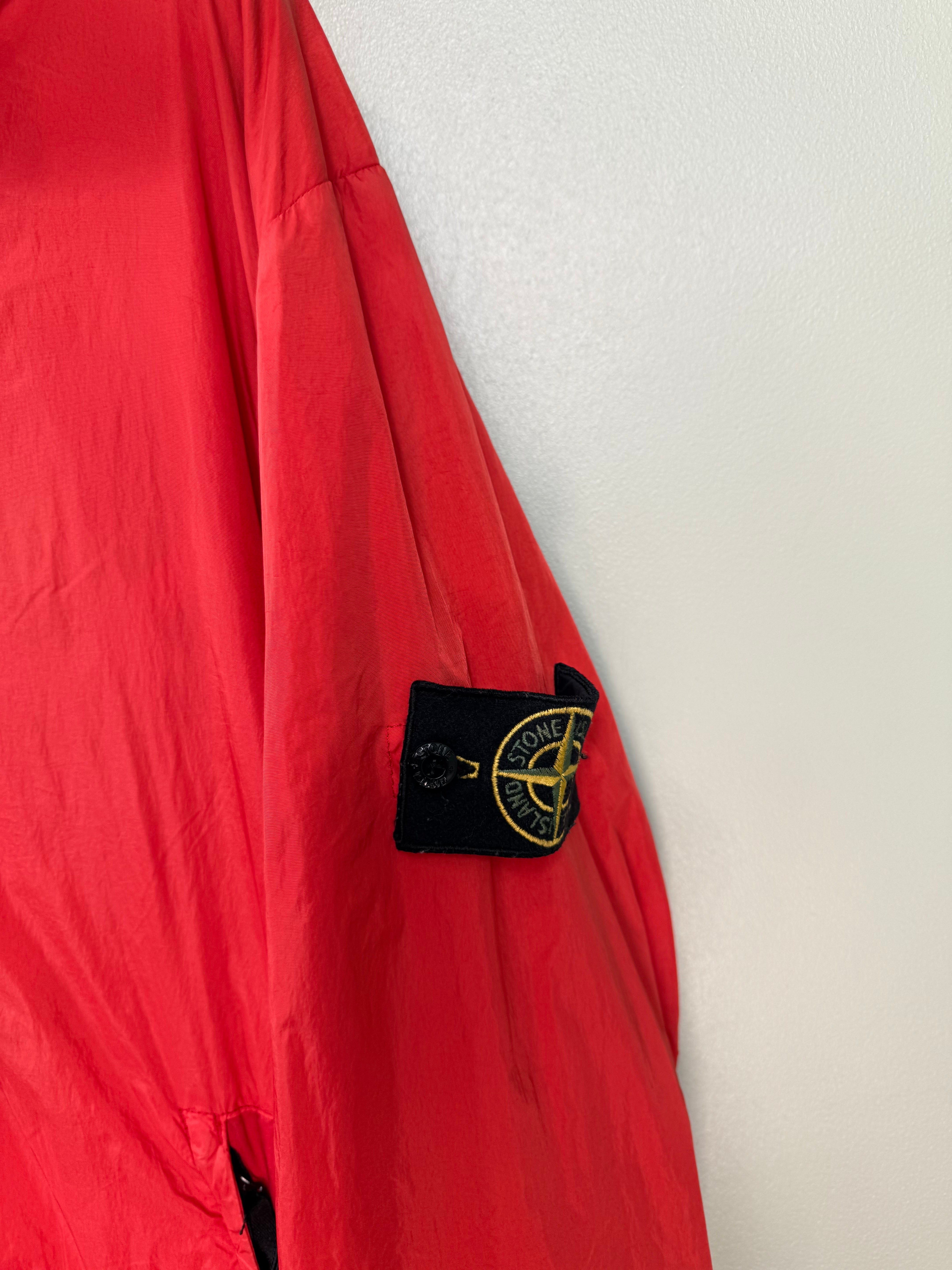 Stone Island Red Crinkle Reps Jacket