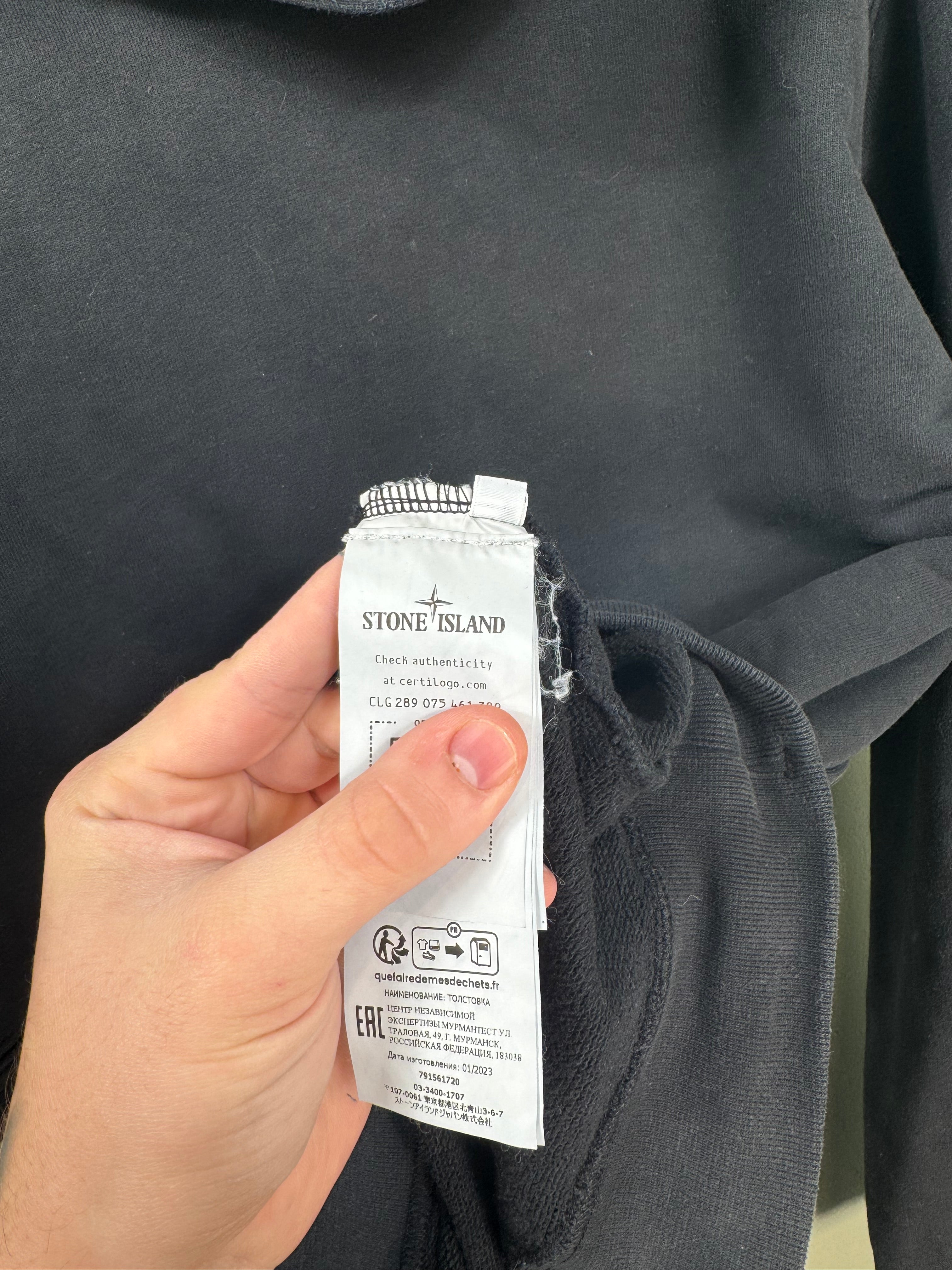 Stone Island Black Hoodie